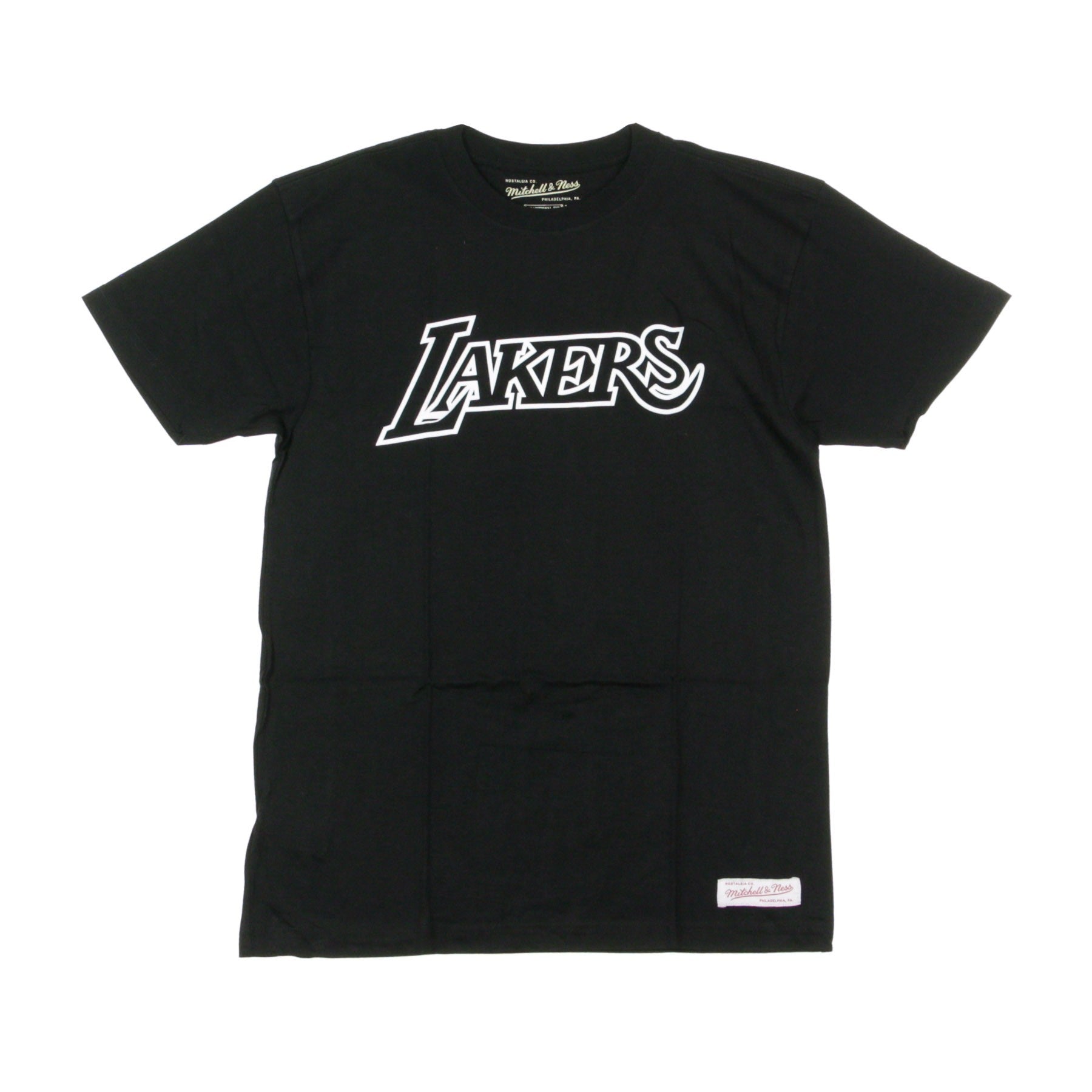 Mitchell & Ness, Maglietta Uomo Black & White Tee Loslak, Black/white
