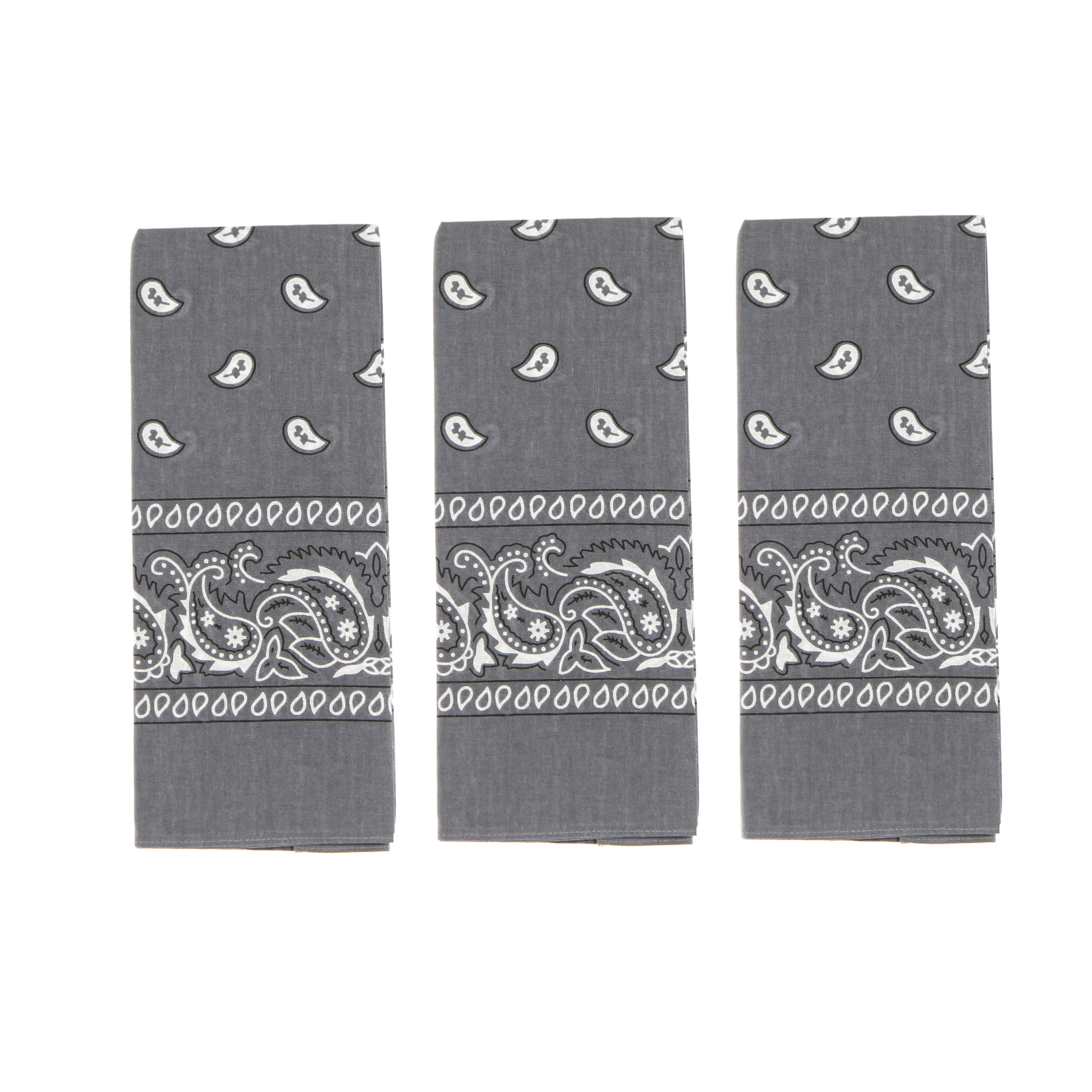 Bandana Uomo Bandana 3 Pack Black TB4068
