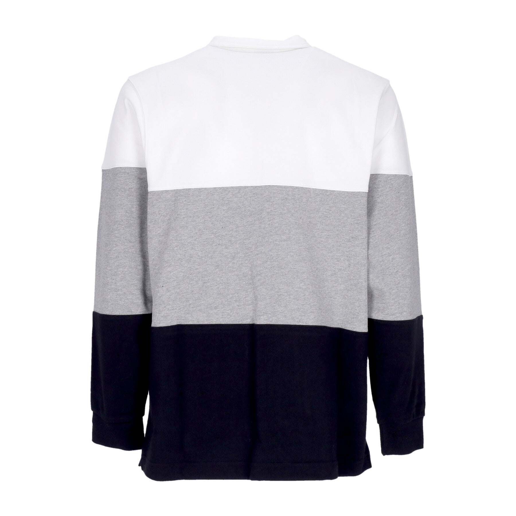 Polo Manica Lunga Uomo Club Plus Colourblock L/s Top White/dk Grey Heather/black/black FB7797-100