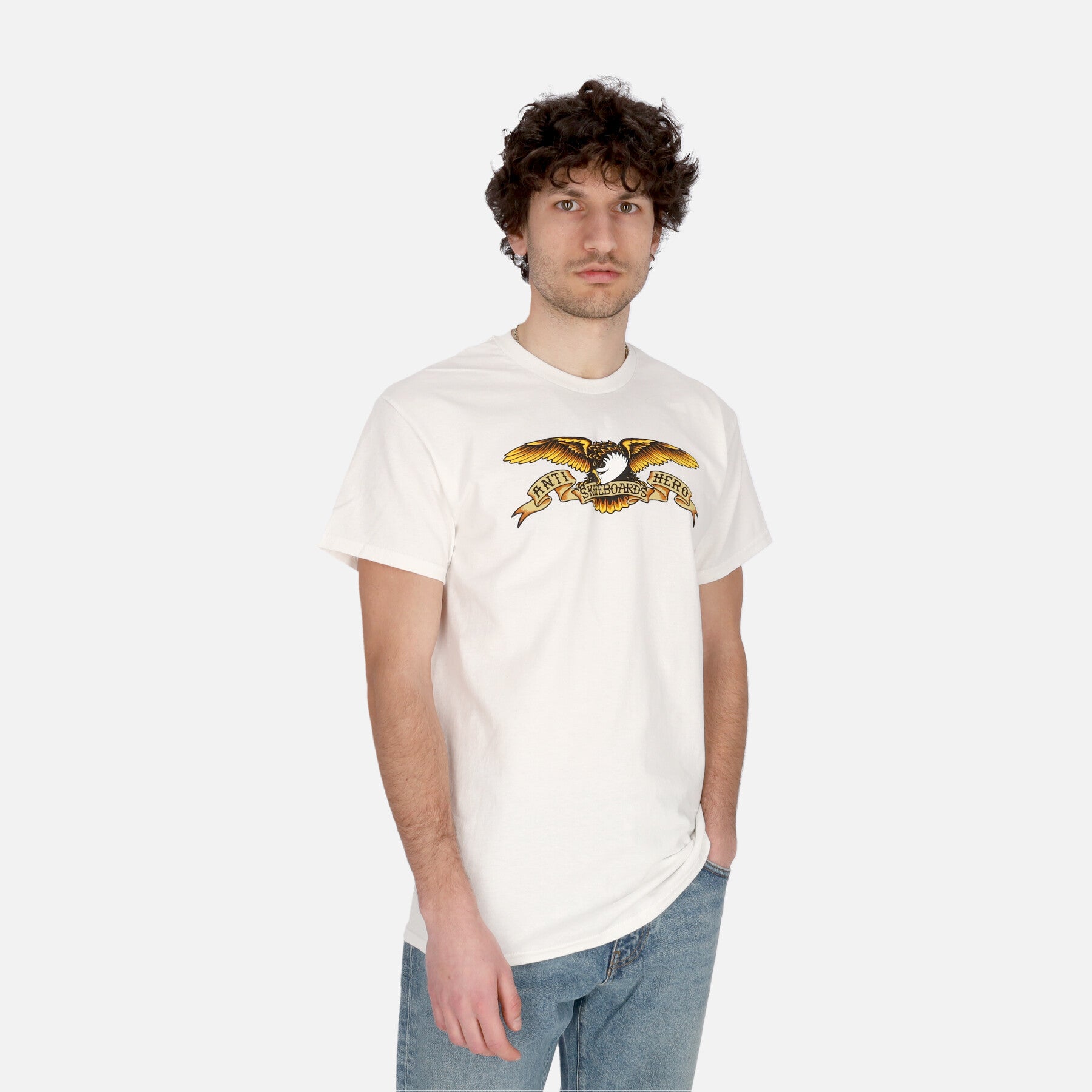 Maglietta Uomo Basic Eagle Tee Black/black Multi Colour Print E20ANTBAE