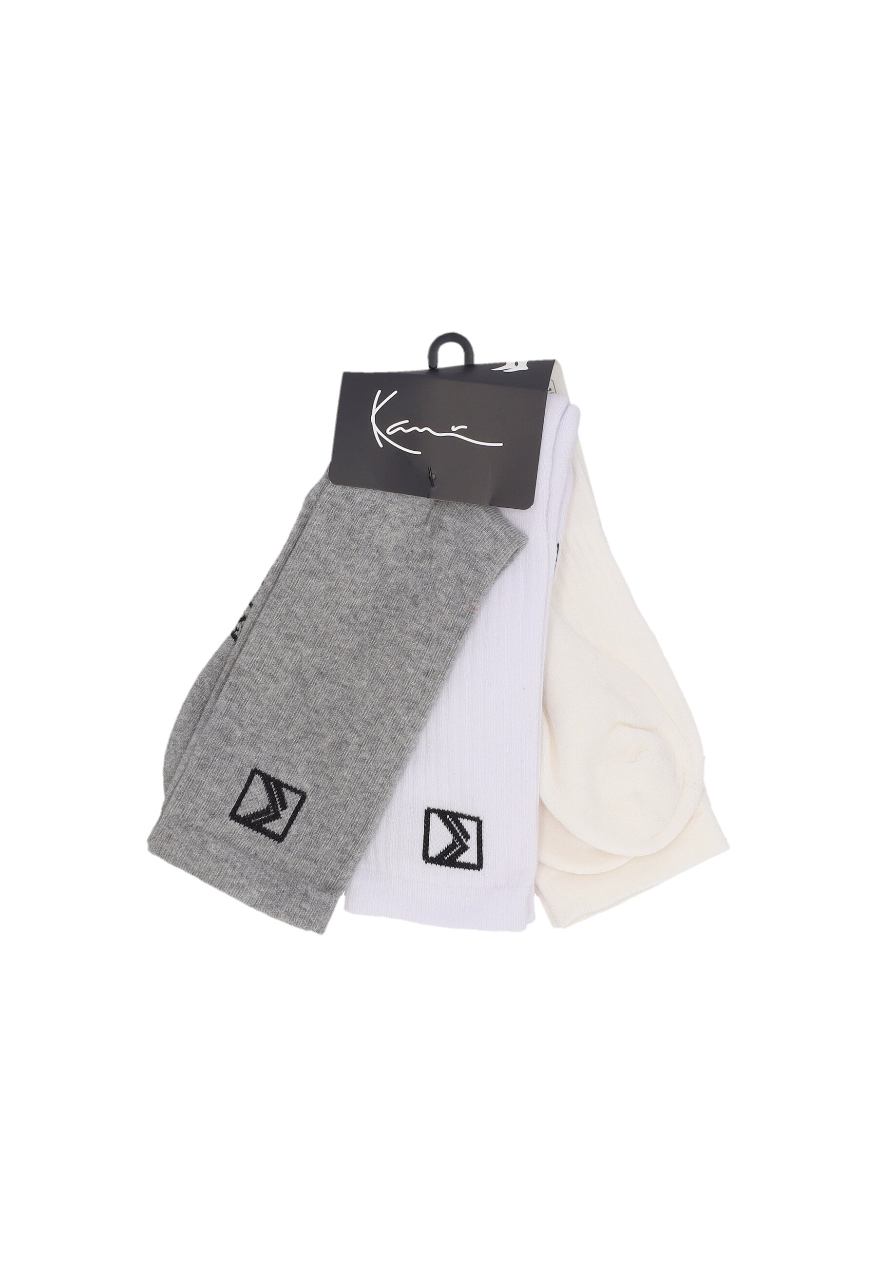 Calza Media Unisex Og 3pk Socks Grey Melange/white/off White 30030006