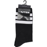 Calza Media Unisex Stripes Socks Black CRVRISX04