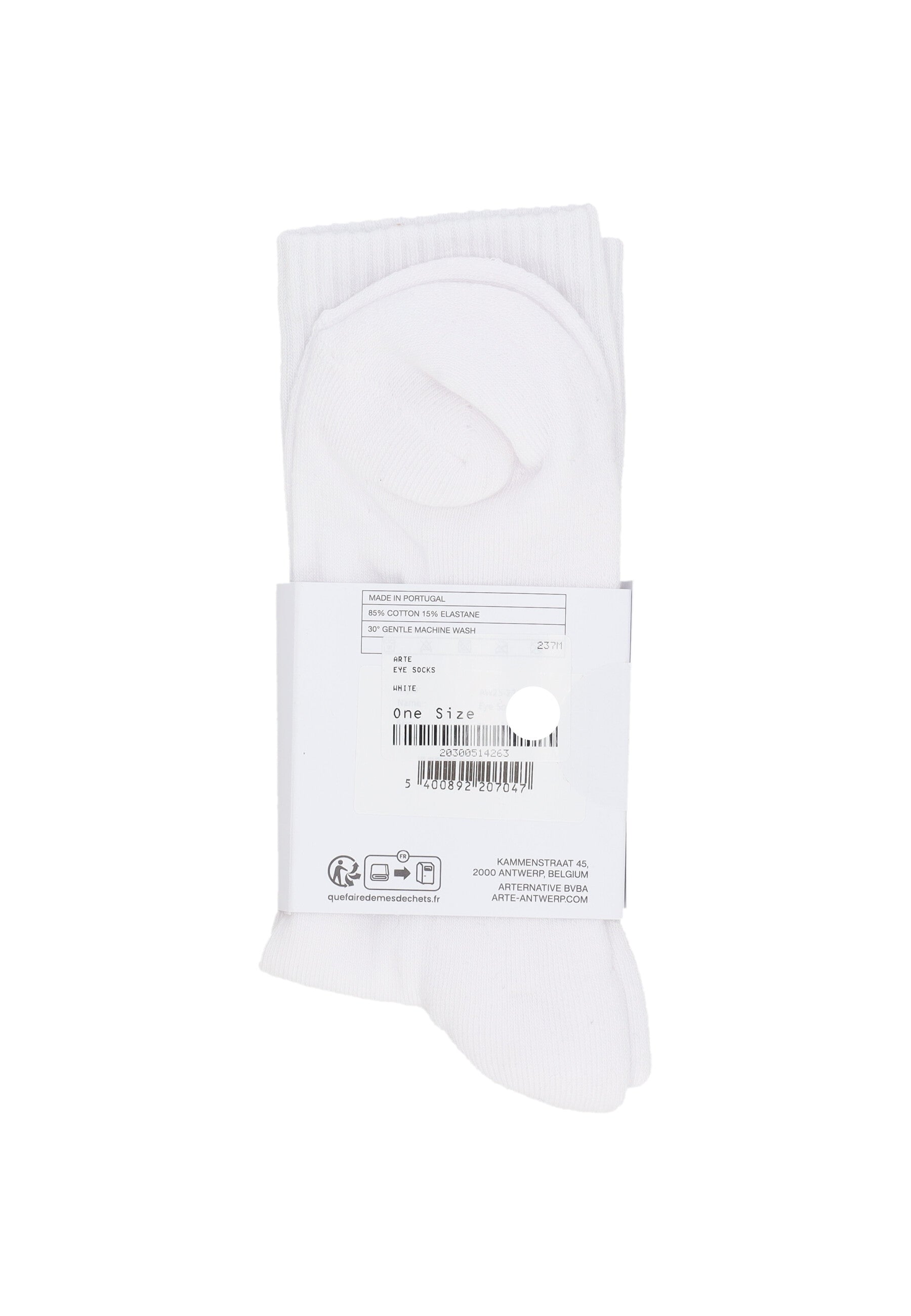 Calza Media Uomo Eye Socks White 237M