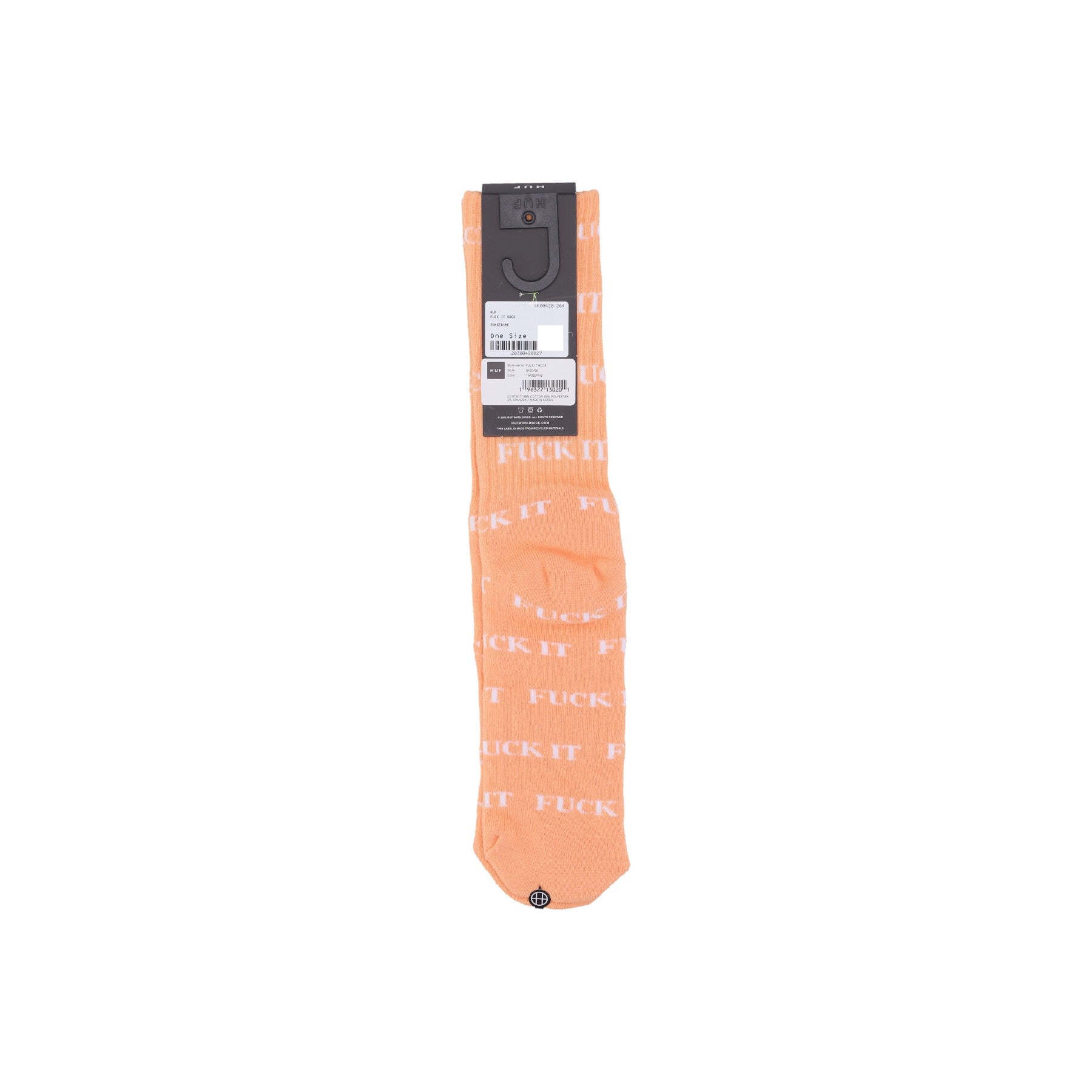 Calza Media Uomo Fuck It Sock Tangerine SK00420