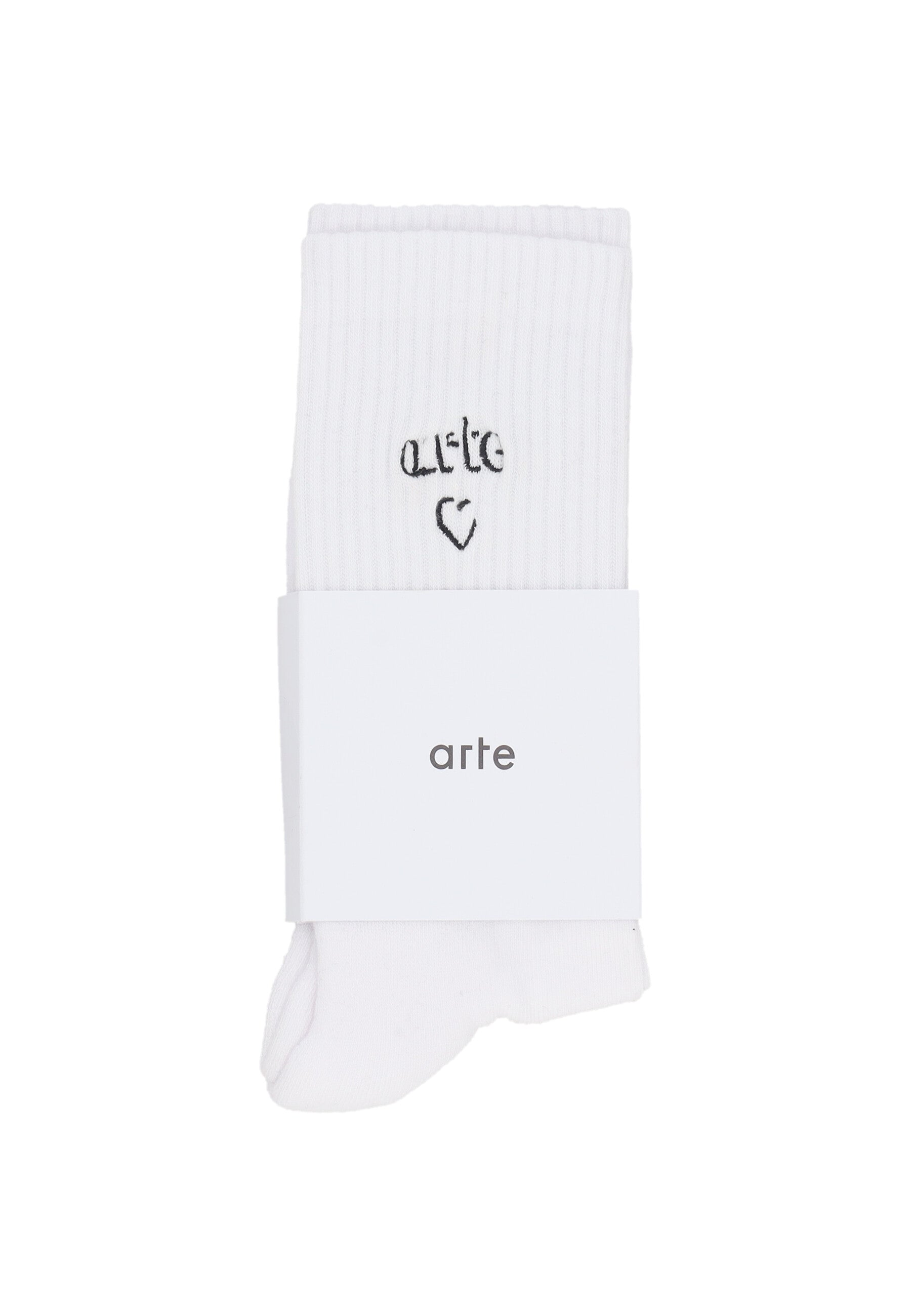 Calza Media Uomo Heart Logo Socks White 241M
