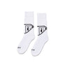 Calza Media Uomo Logo Socks White 18WISX01