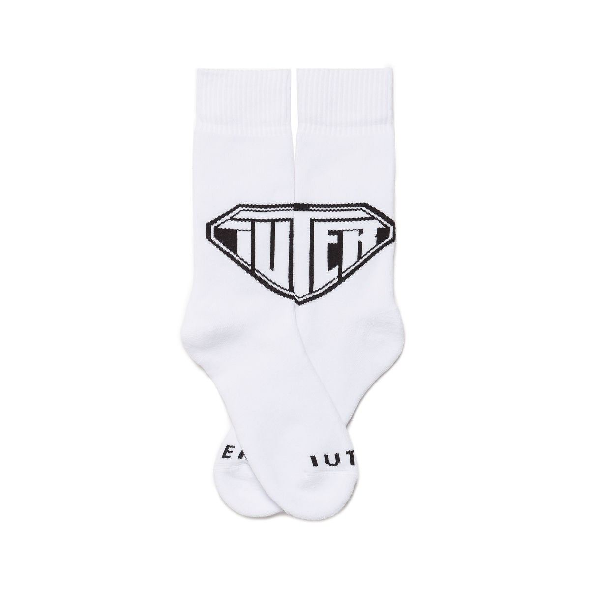 Calza Media Uomo Logo Socks White 18WISX01