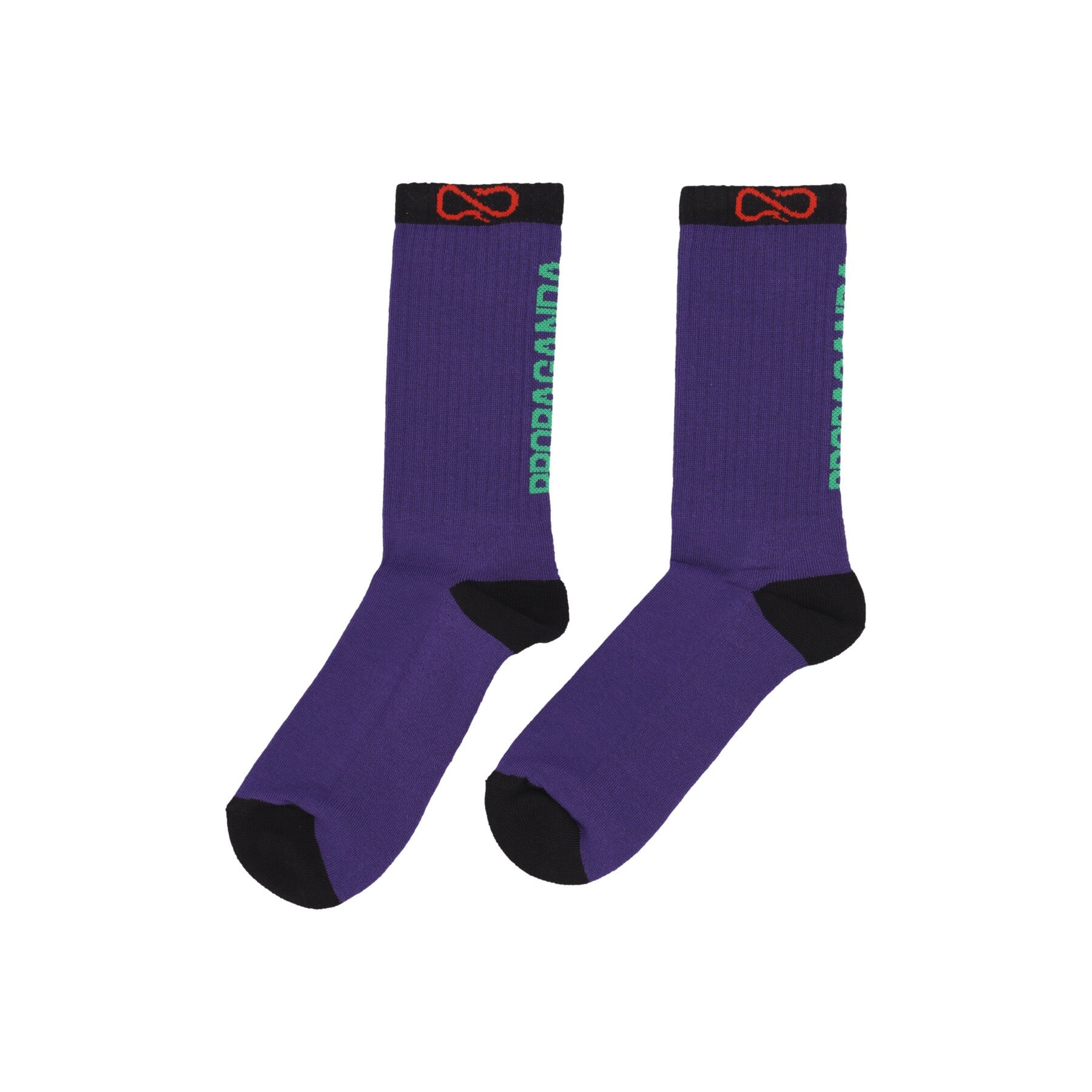 Calza Media Uomo Logo Vertical Socks Violet 23FWPRAC345