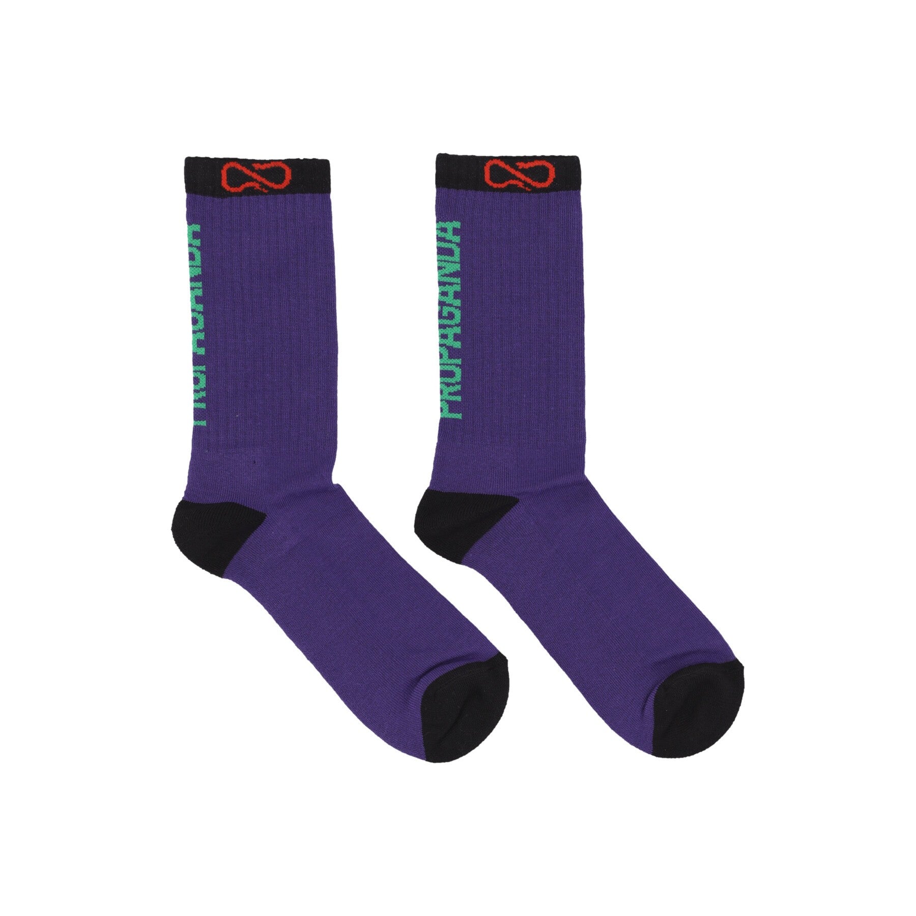 Calza Media Uomo Logo Vertical Socks Violet 23FWPRAC345