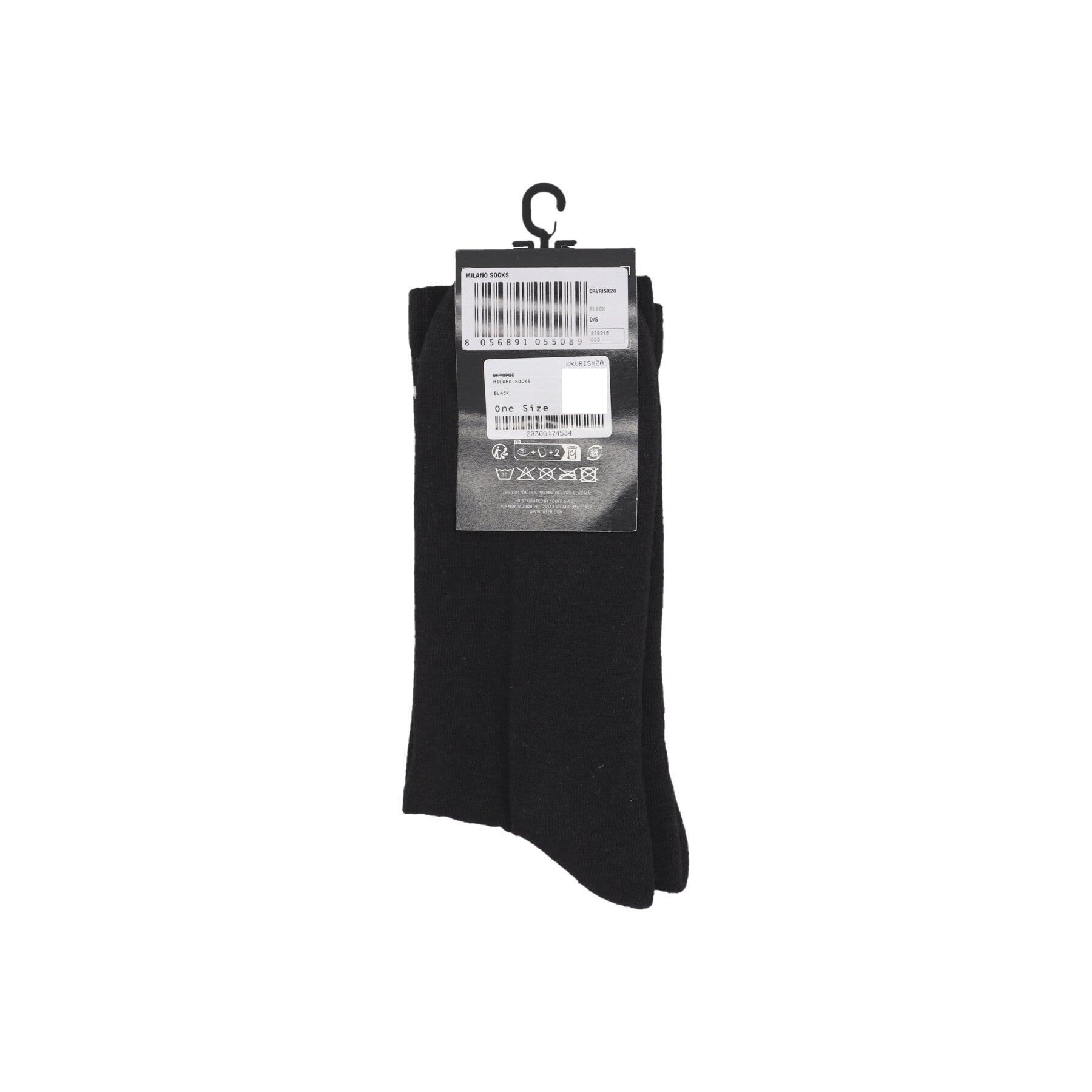 Calza Media Uomo Milano Socks Black CRVRISX20
