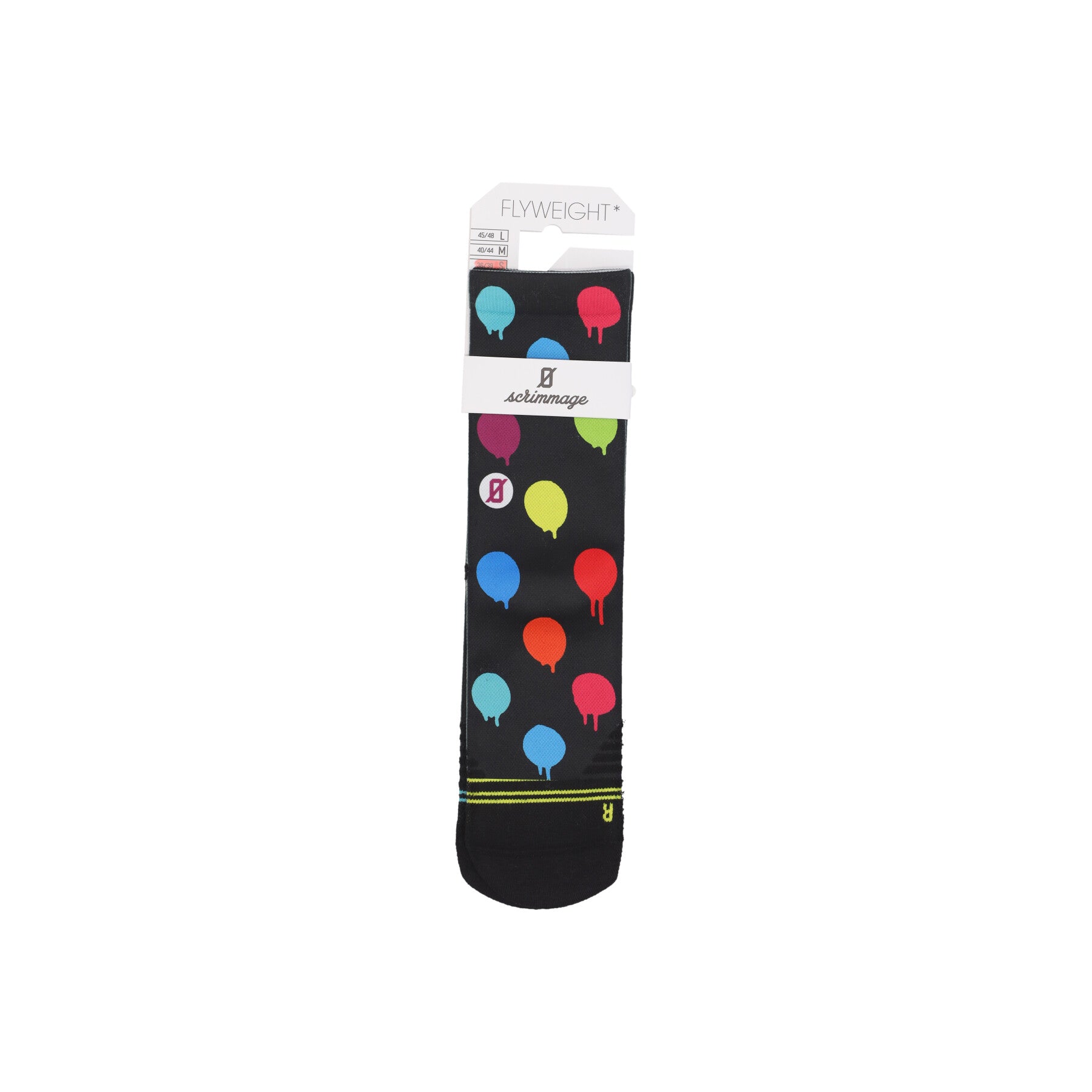 Calza Media Uomo Paint Dots Black F-PAINT DOTS