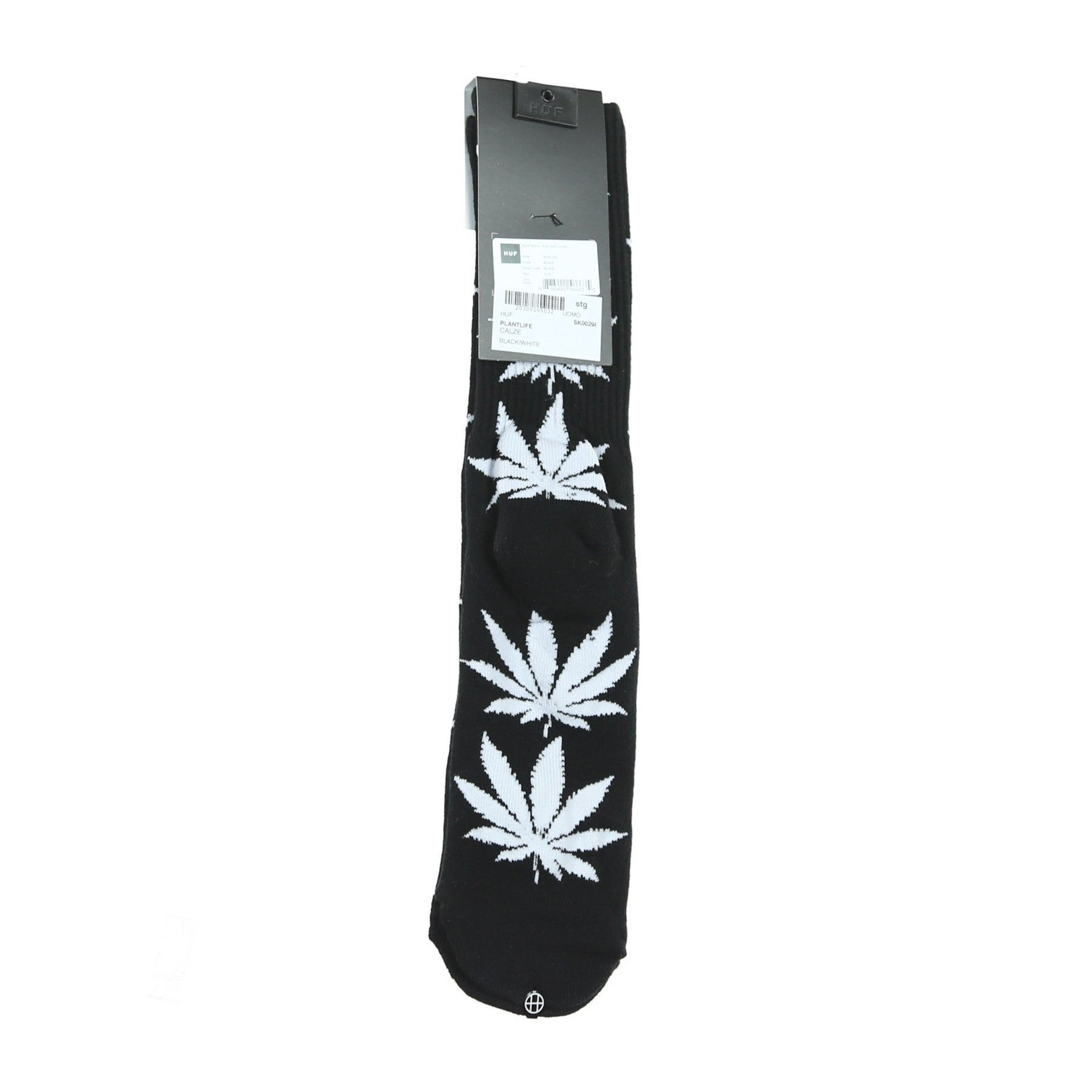 Calza Media Uomo Plantlife Black/white SK00298