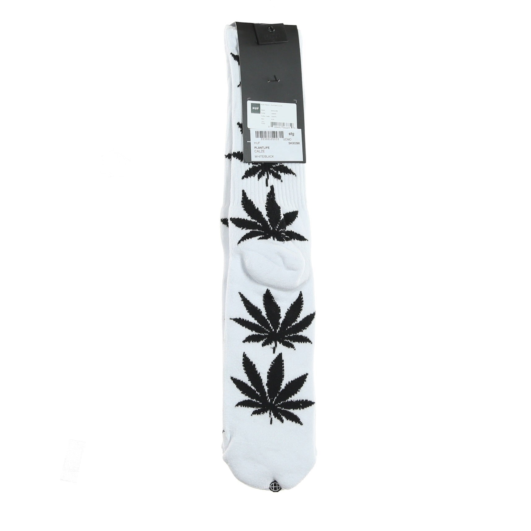 Calza Media Uomo Plantlife White/black SK00298