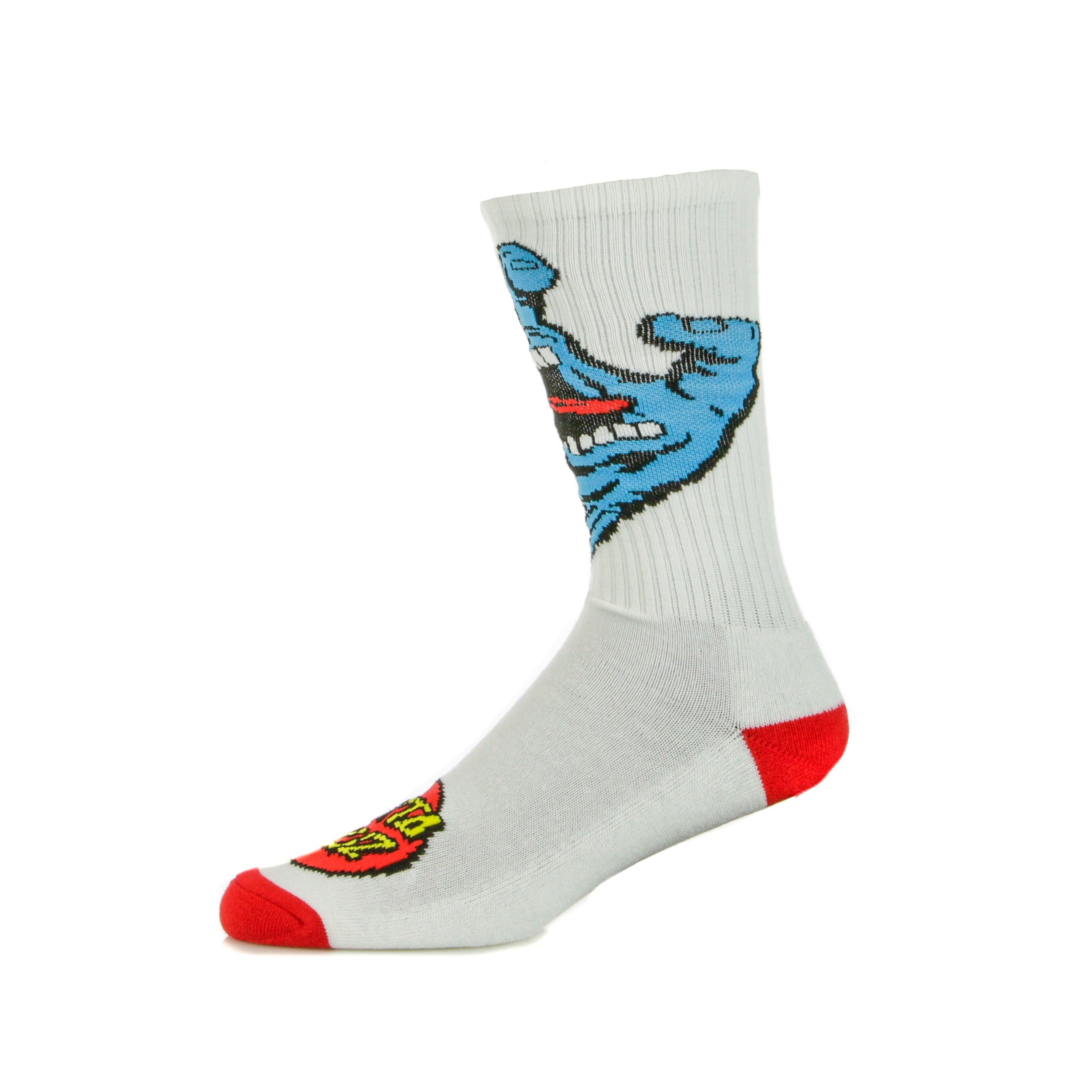 Calza Media Uomo Screaming Hand Sock White SCA-SCK-0106