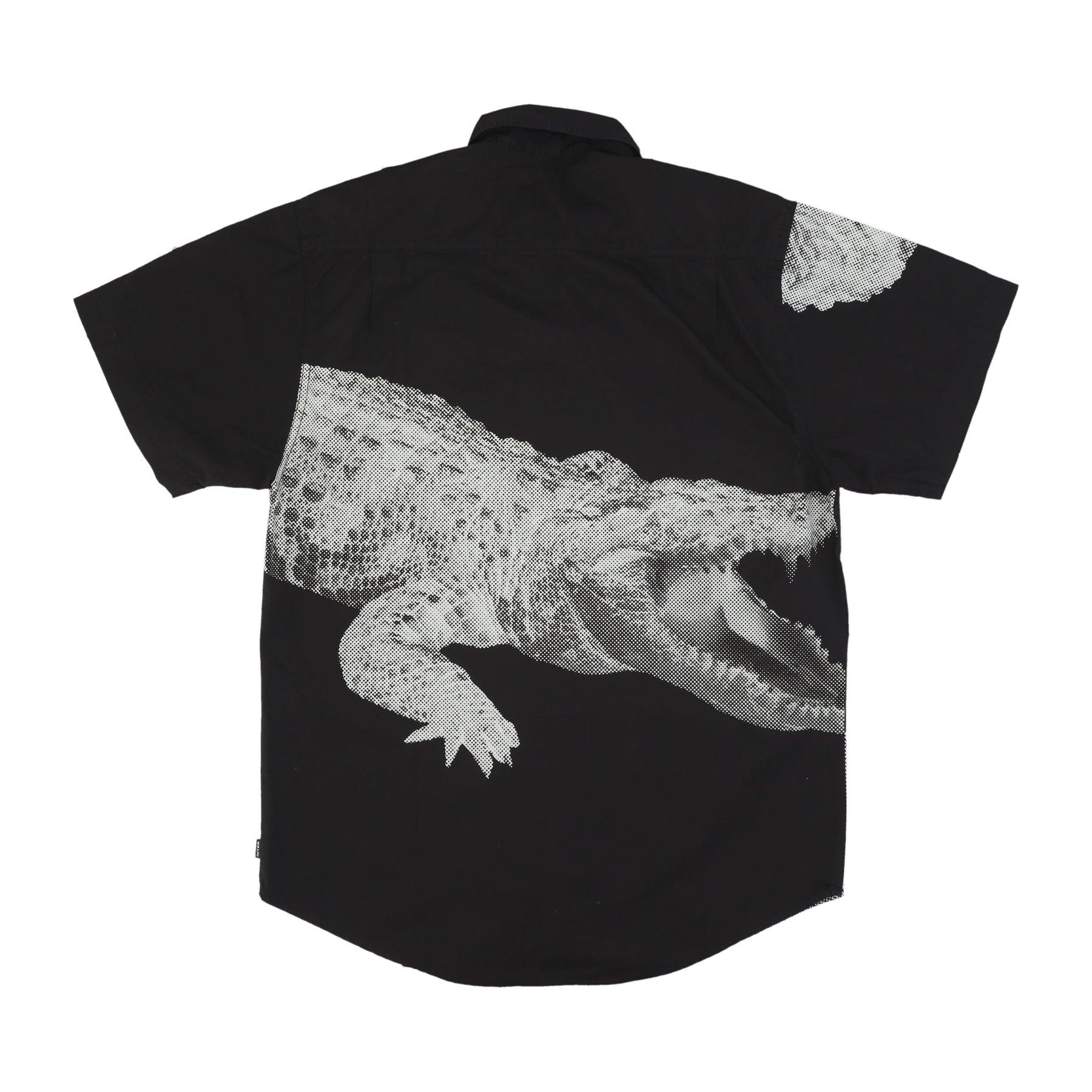 Camicia Manica Corta Uomo Crocodile Shirt Black 24SIHR20