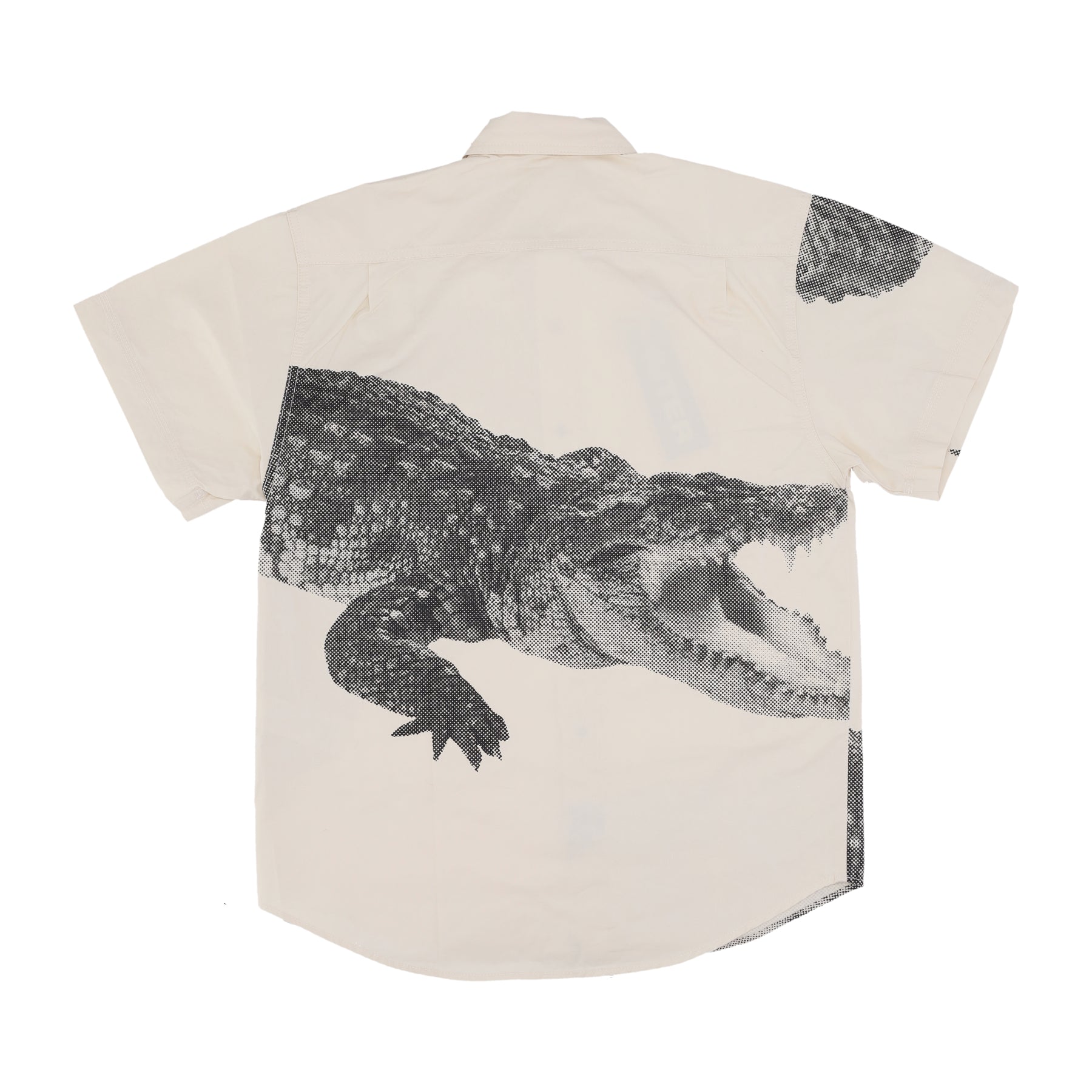 Camicia Manica Corta Uomo Crocodile Shirt Black 24SIHR20
