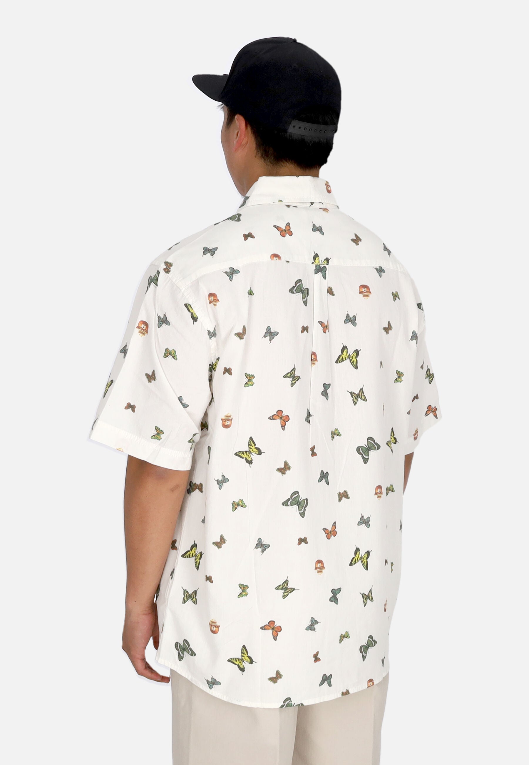 Camicia Manica Corta Uomo Dirty S/s Shirt X Smokey Bear Egret ELYWT00150