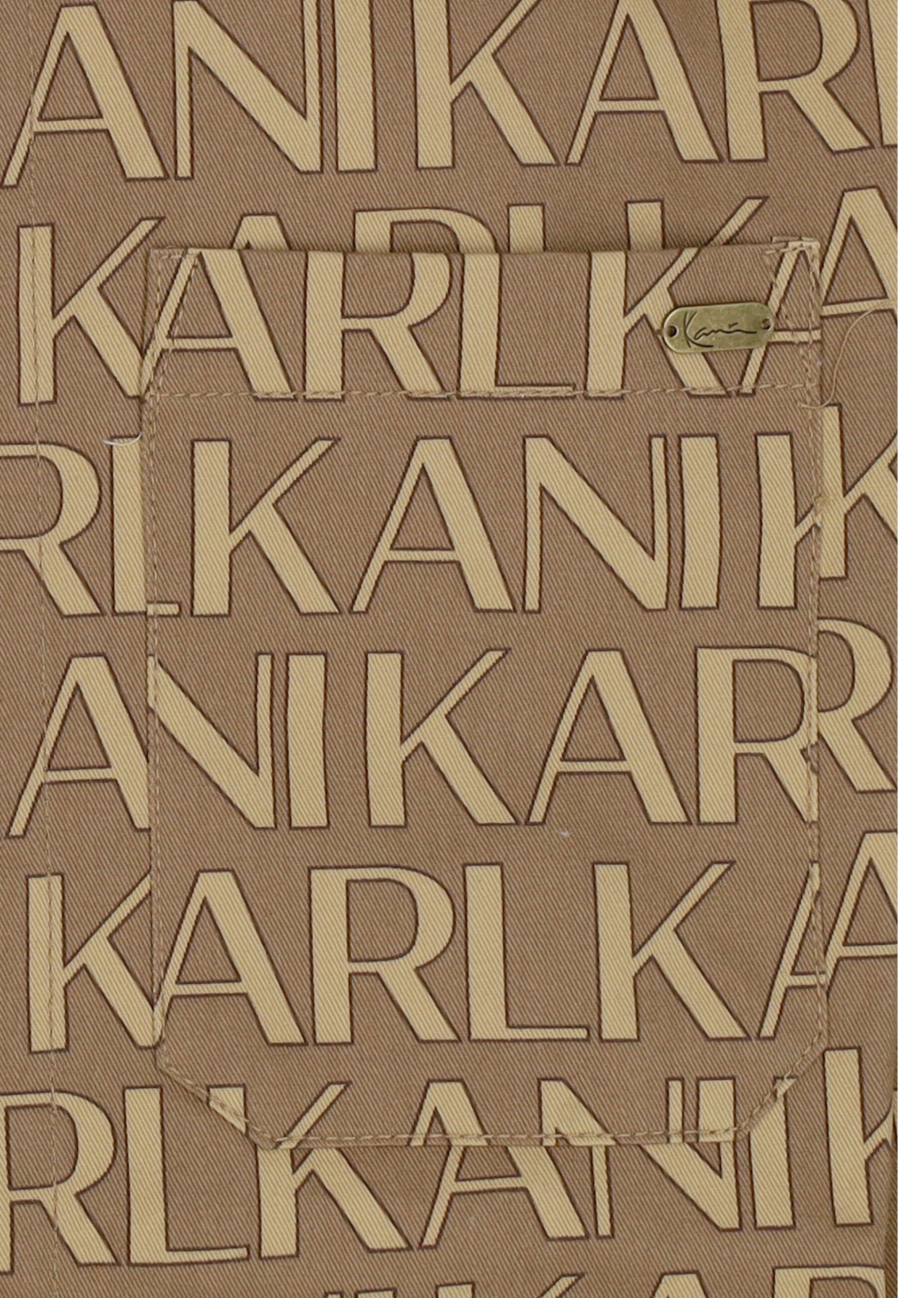 Camicia Manica Lunga Uomo Aop Overshirt Light Sand/sand 60230005