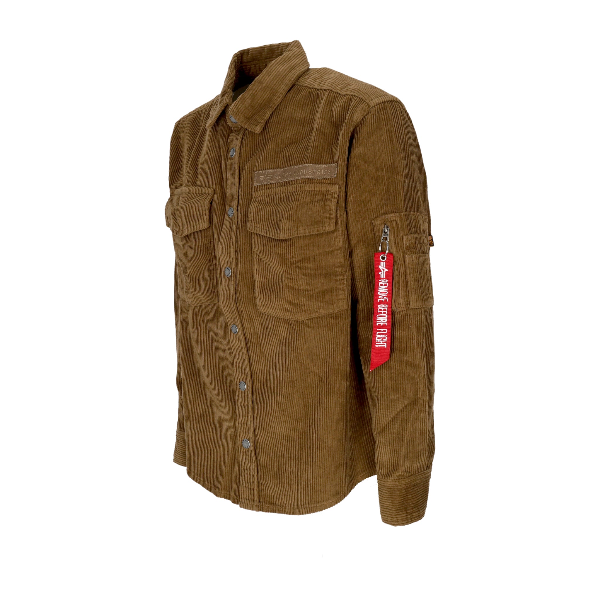 Camicia Manica Lunga Uomo Cord Overshirt Sand 138130