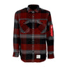 Camicia Manica Lunga Uomo Flannel Shirt Black Gray 108145A