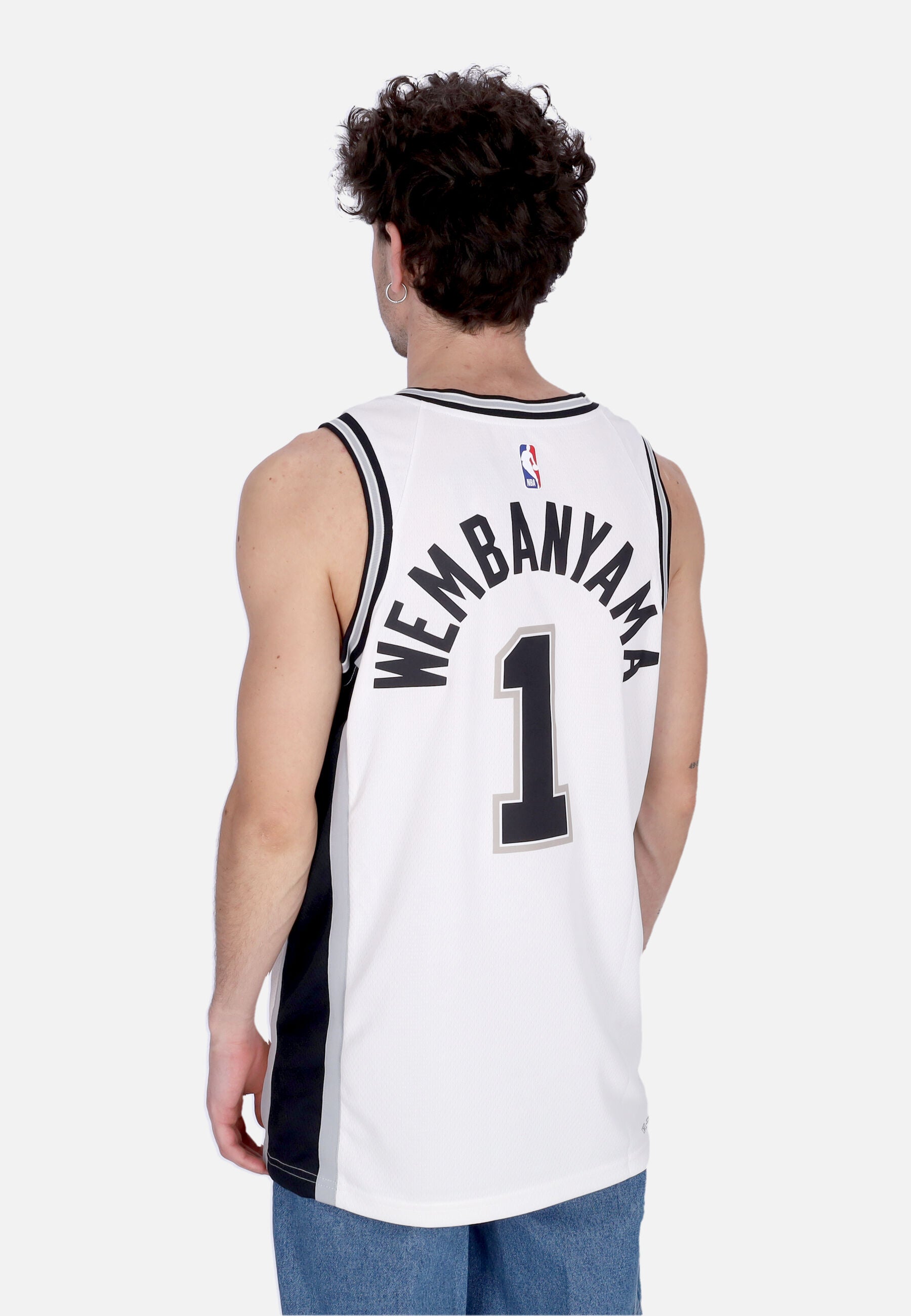 Canotta Basket Uomo Nba Association Edition 2022 Dri-fit Swingman Jersey No 1 Victor Wembanyama Sanspu White DN2094-104