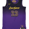 Canotta Basket Uomo Nba City Edition 2024/25 Dri-fit Swingman Jersey No 23 Lebron James Loslak Field Purple FQ4346-504