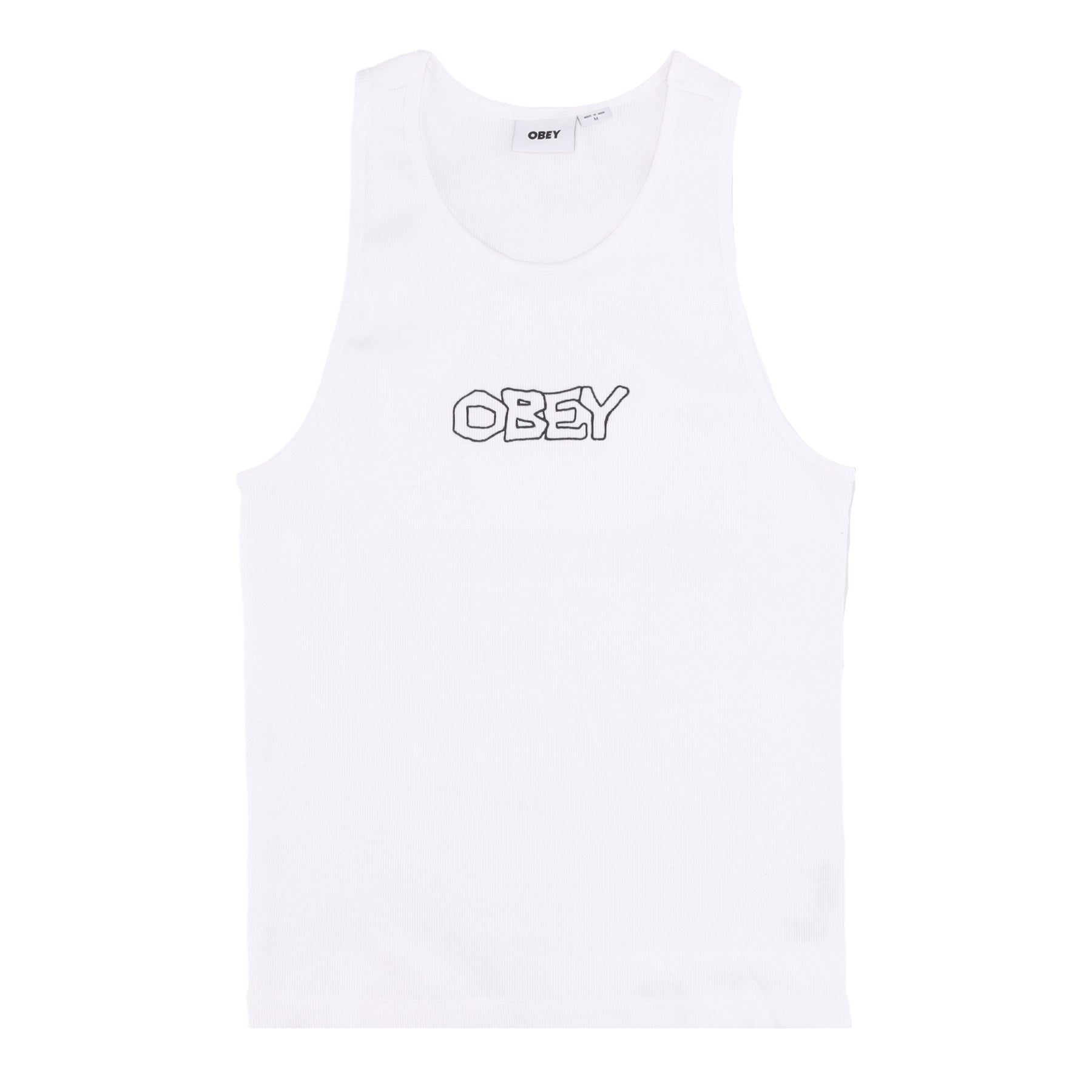 Canotta Uomo Trace Rib Tank White 134050060