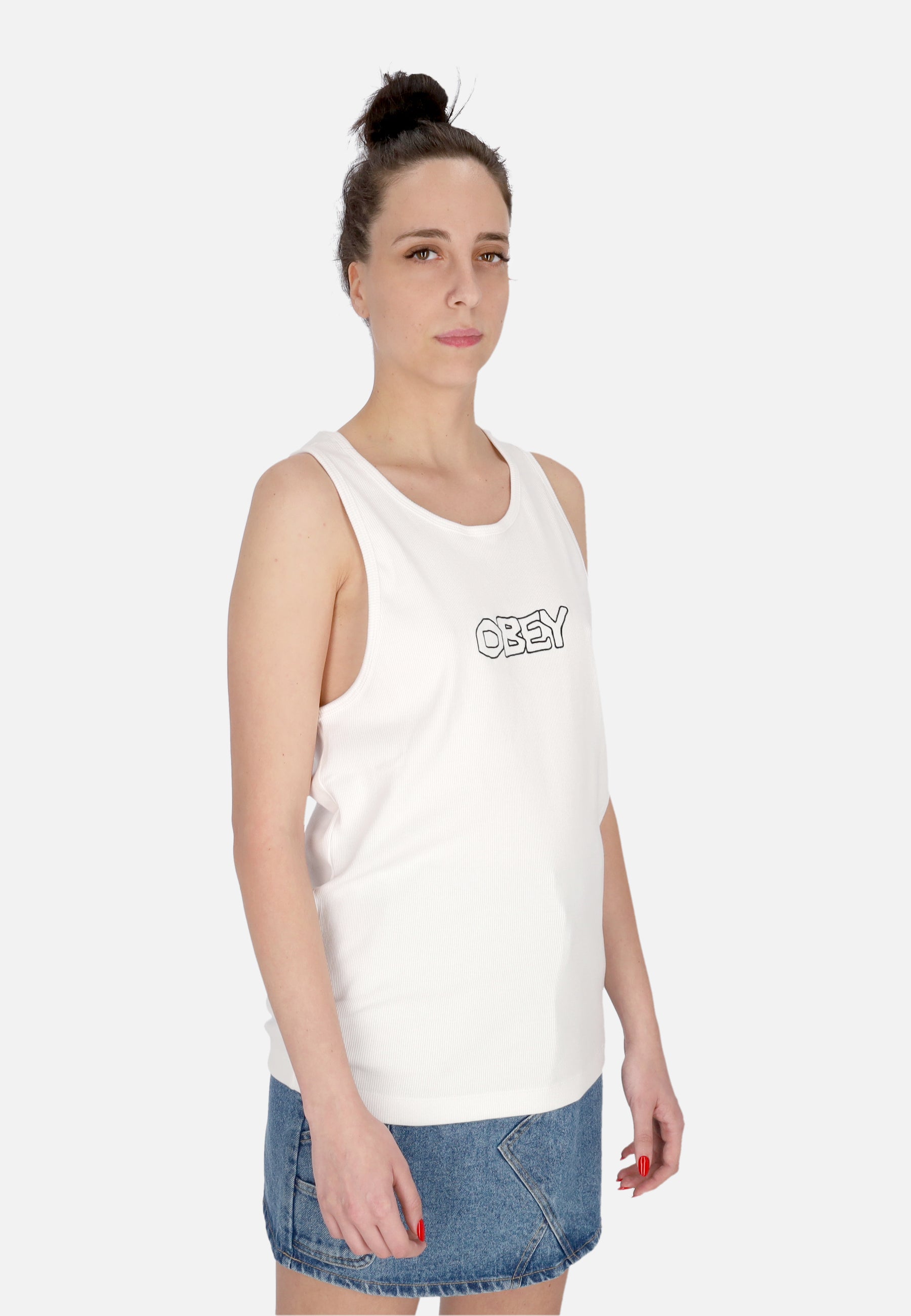 Canotta Uomo Trace Rib Tank White 134050060