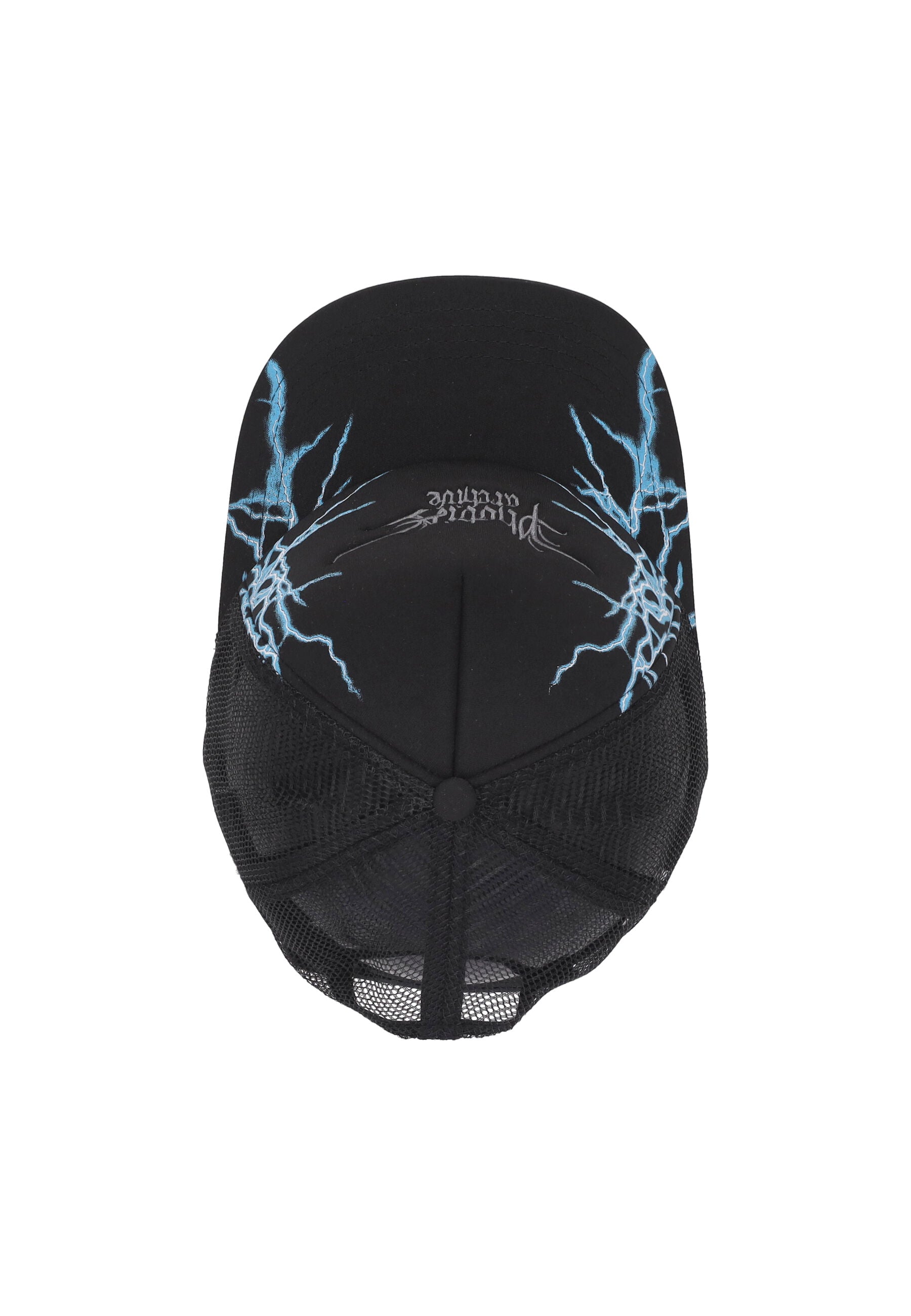 Cappellino Visiera Curva Uomo Lightning Print Trucker Black/blue PHA00604