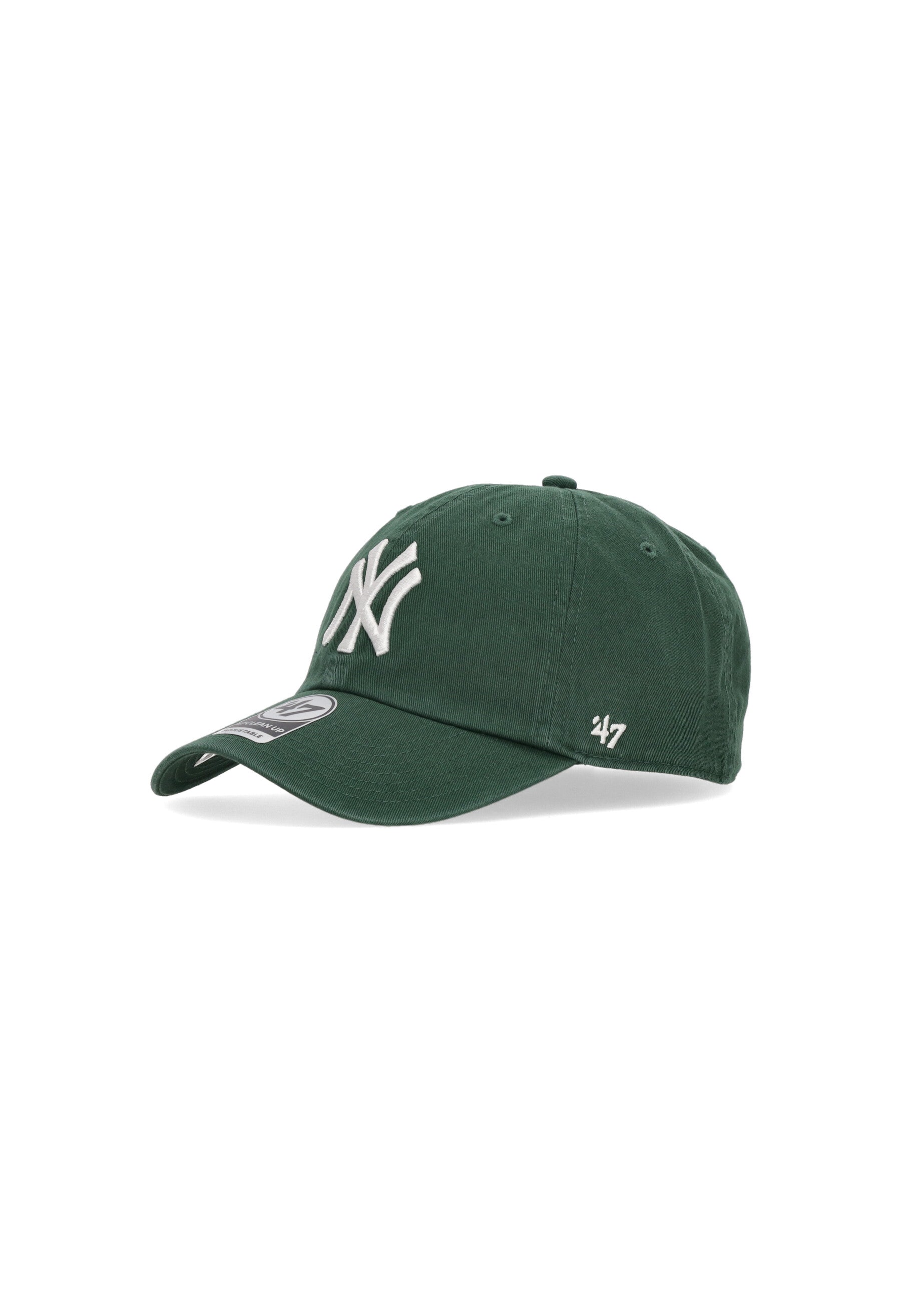 Cappellino Visiera Curva Uomo Mlb Clean Up Neyyan Dark Green B-RGW17GWS-DG
