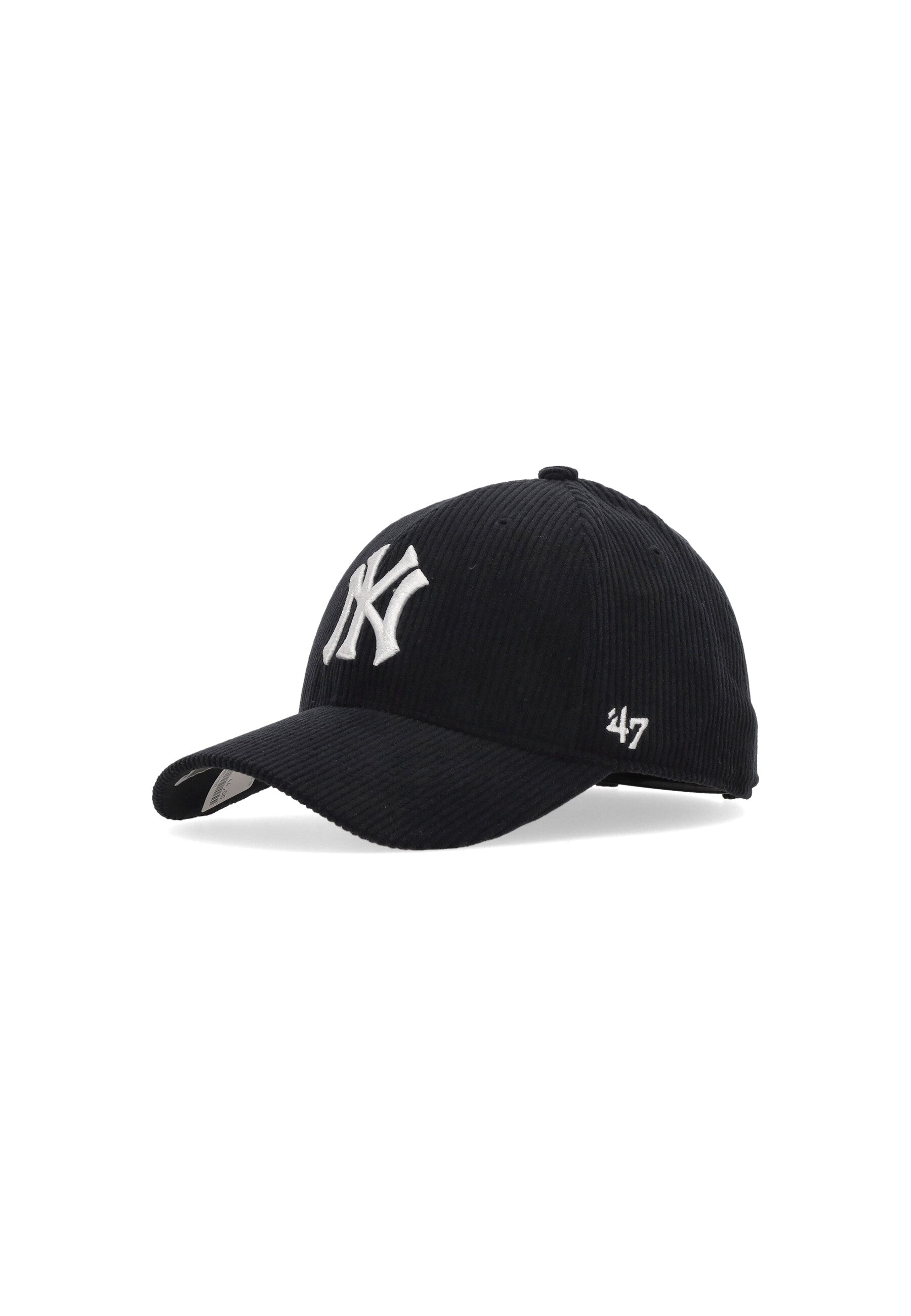 Cappellino Visiera Curva Uomo Mlb Thick Cord Mvp Neyyan Black B-THCKM17EWS-BK
