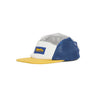 Cappellino Visiera Piatta Unisex Tech 5panel Hat Blue/yellow/white HA993-HJ-02