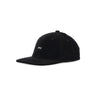 Cappellino Visiera Piatta Uomo Cord Label 6 Panel Strapback Black 100580355