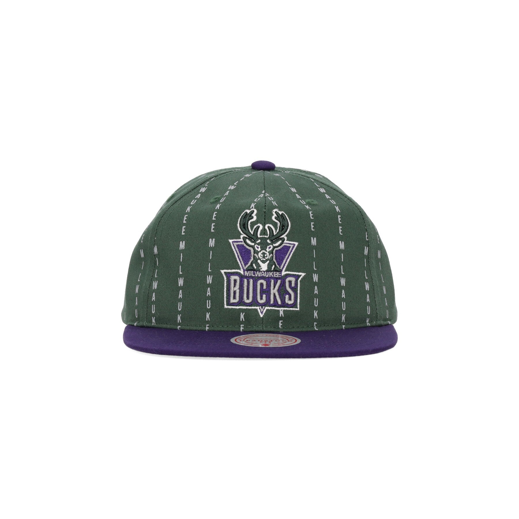 Cappellino Visiera Piatta Uomo Nba City Pinstripe Deadstock Hwc Milbuc Original Team Colors HMUS5802-MBUYYPPPGREN