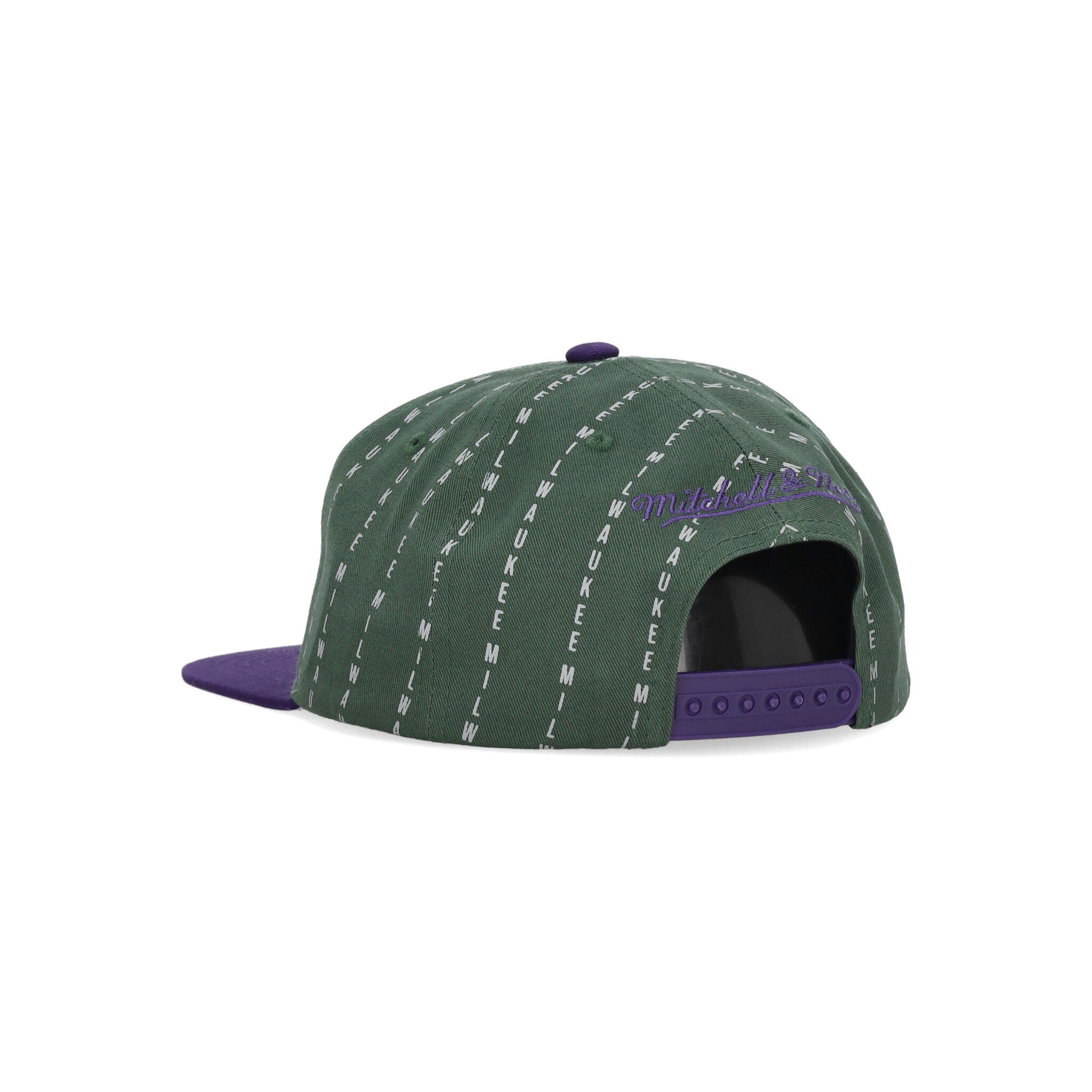 Cappellino Visiera Piatta Uomo Nba City Pinstripe Deadstock Hwc Milbuc Original Team Colors HMUS5802-MBUYYPPPGREN