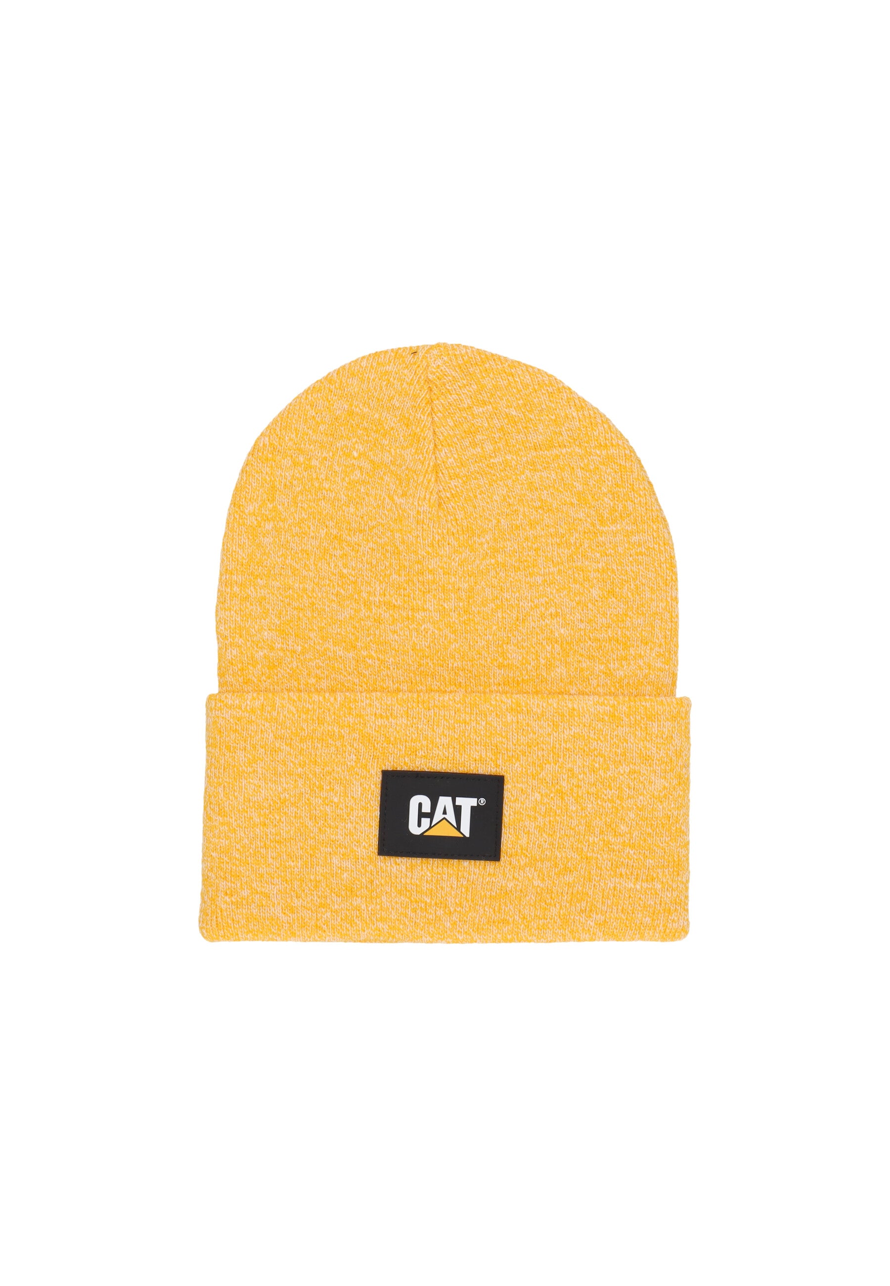 Cappello Uomo Label Cuff Beanie Yellow Cream 1090026