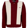 Cardigan Uomo Logo Cardigan Bordeaux/cream 257K