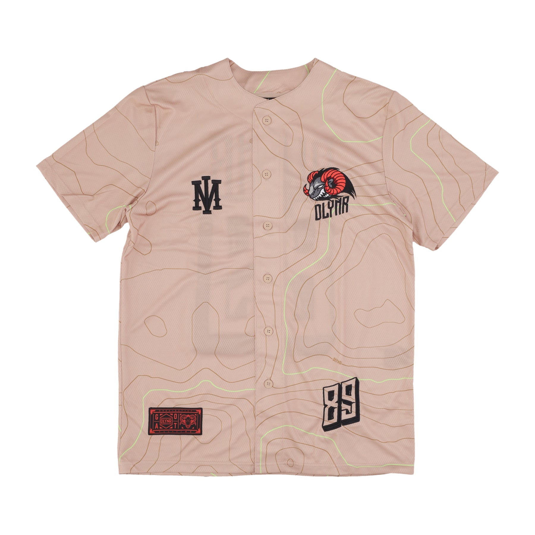 Casacca Bottoni Uomo Goat Dune Baseball Shirt Beige TS689-TD-01