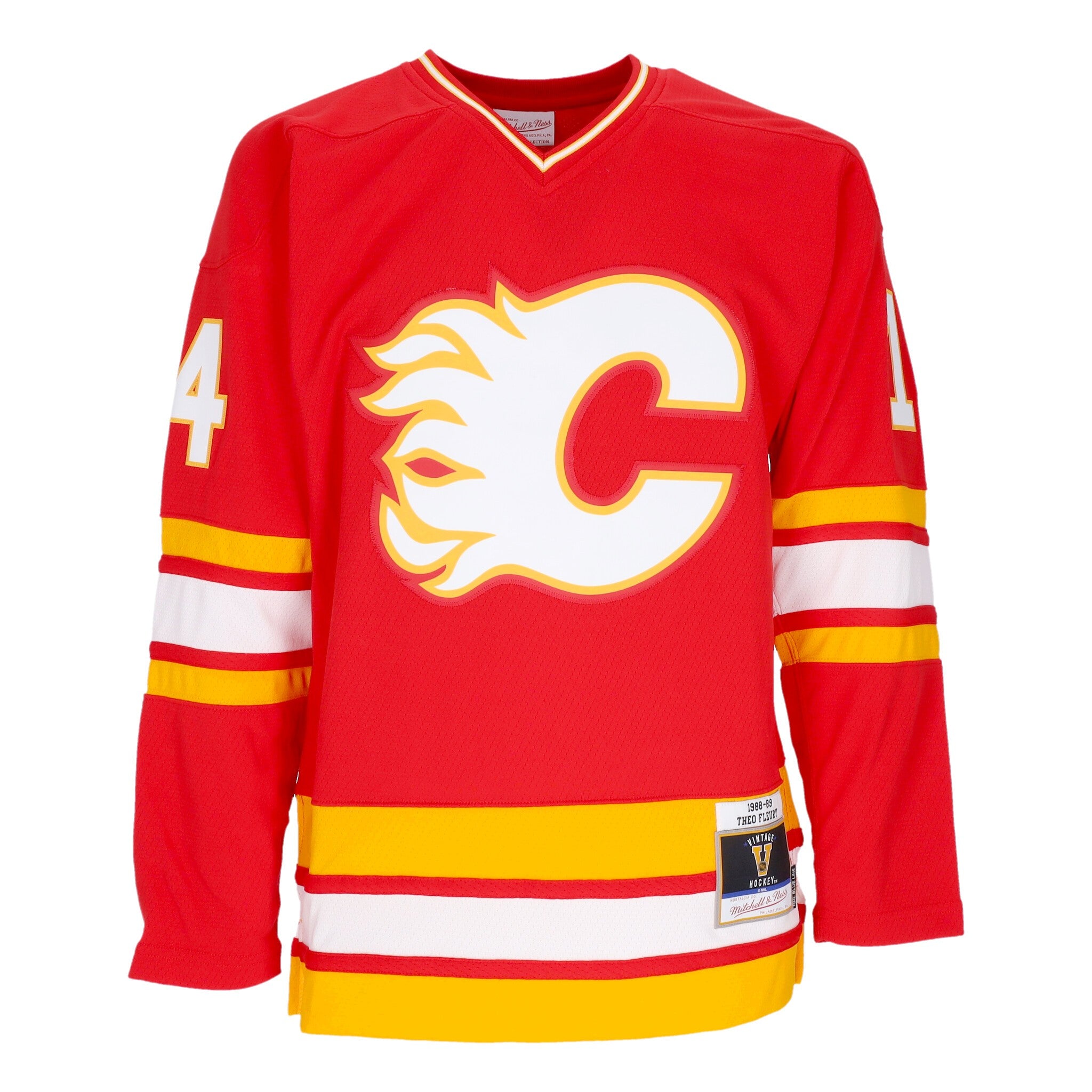 Casacca Hockey Uomo Nhl Dark Jersey 1988 No 14 Fleury Calfla Red RJY76231-CFL88TFLRED1