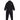 Completo Tuta Ragazzo B Sportswear Full-zip Tracksuit Black/black/white FD3067-010
