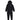 Completo Tuta Ragazzo Sportswear Poly Full-zip Hoodie Tracksuit Black/black/white FD3072-010