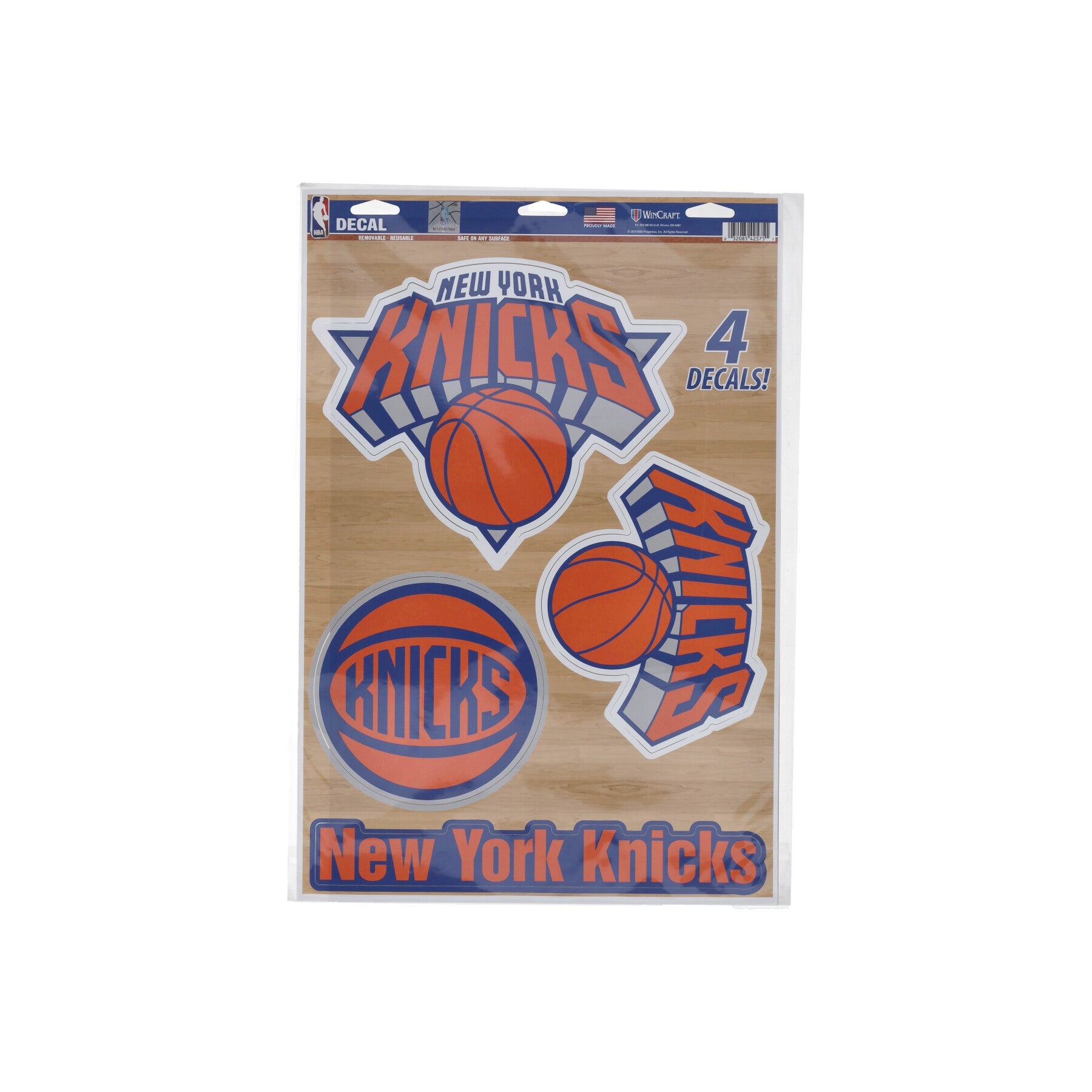 Decalcomania Unisex Nba 11 X 17” Multi-use Decal Sheet Neykni Original Team Colors 42575016