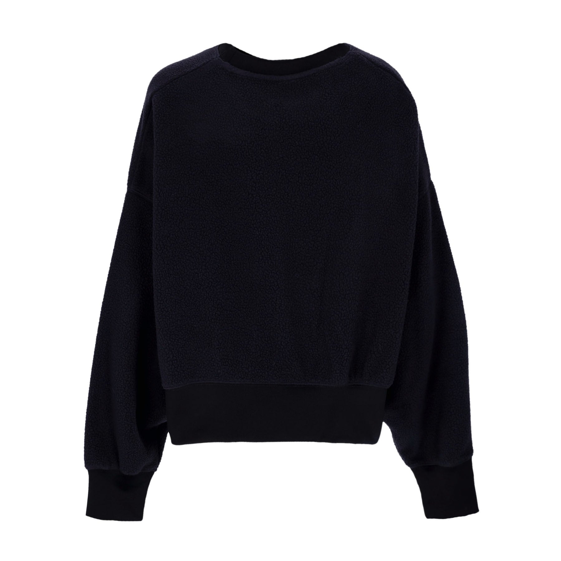 Felpa Girocollo Donna Sportswear Plush Mod Crop Crewneck Black/dk Smoke Grey DQ6844