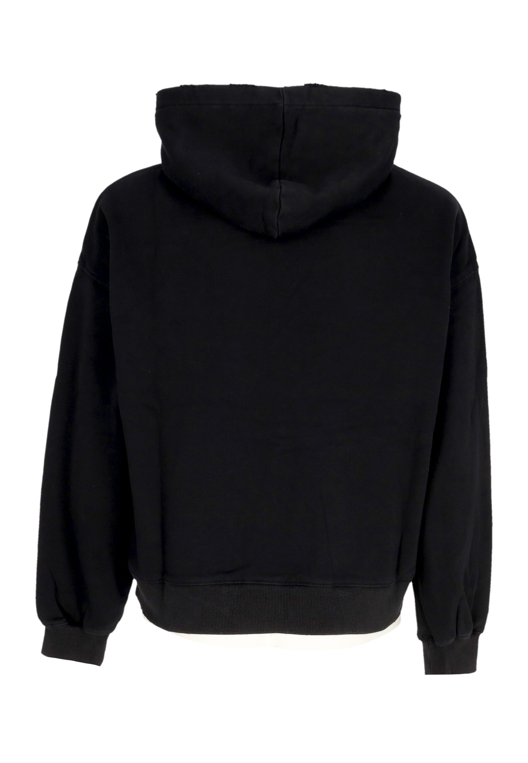Felpa Cappuccio Uomo Anarchy Hoodie Washed Black HTDM371904