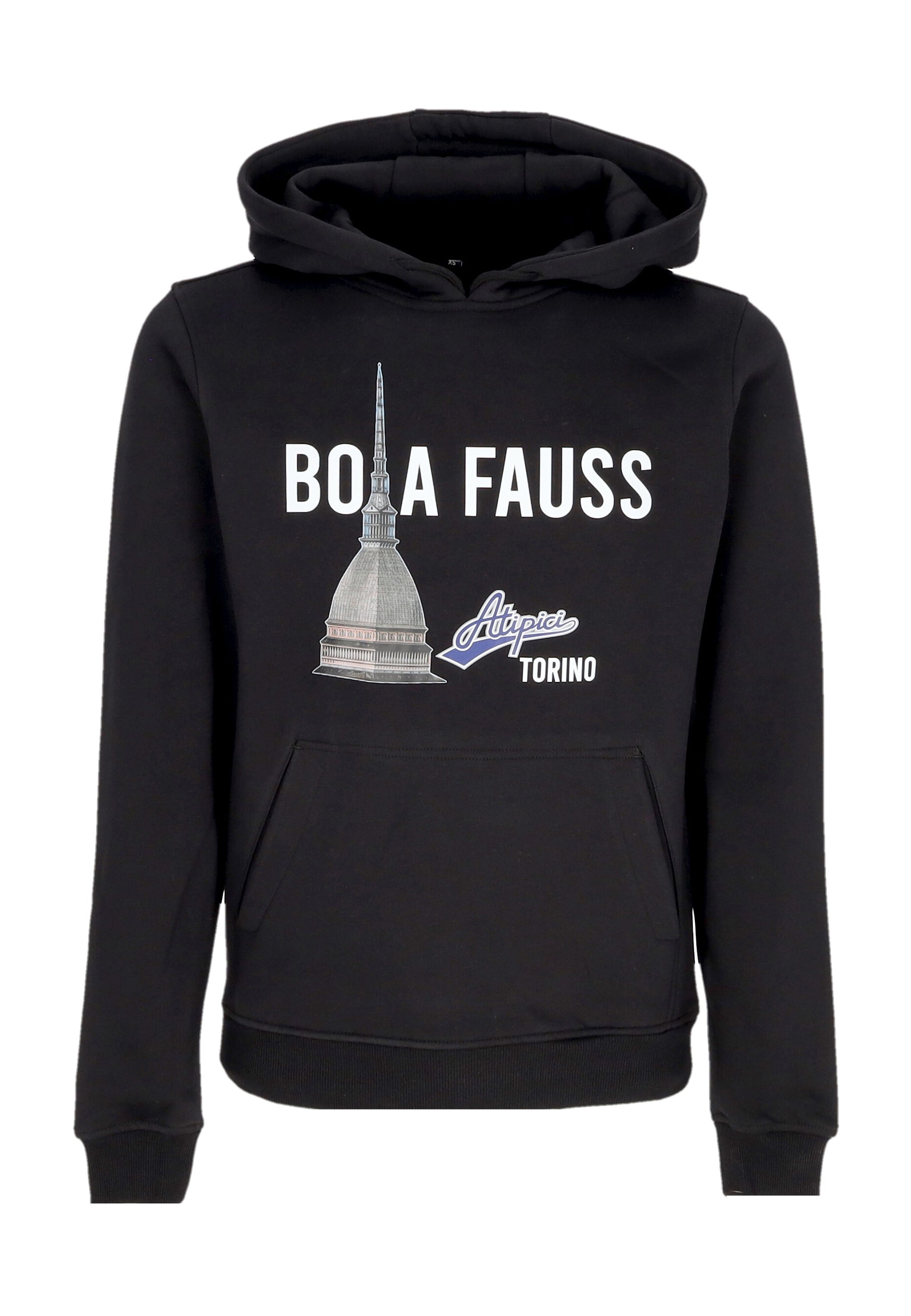 Felpa Cappuccio Uomo Boia Fauss Hoodie Black ATIPICI093-HD-FAUSS