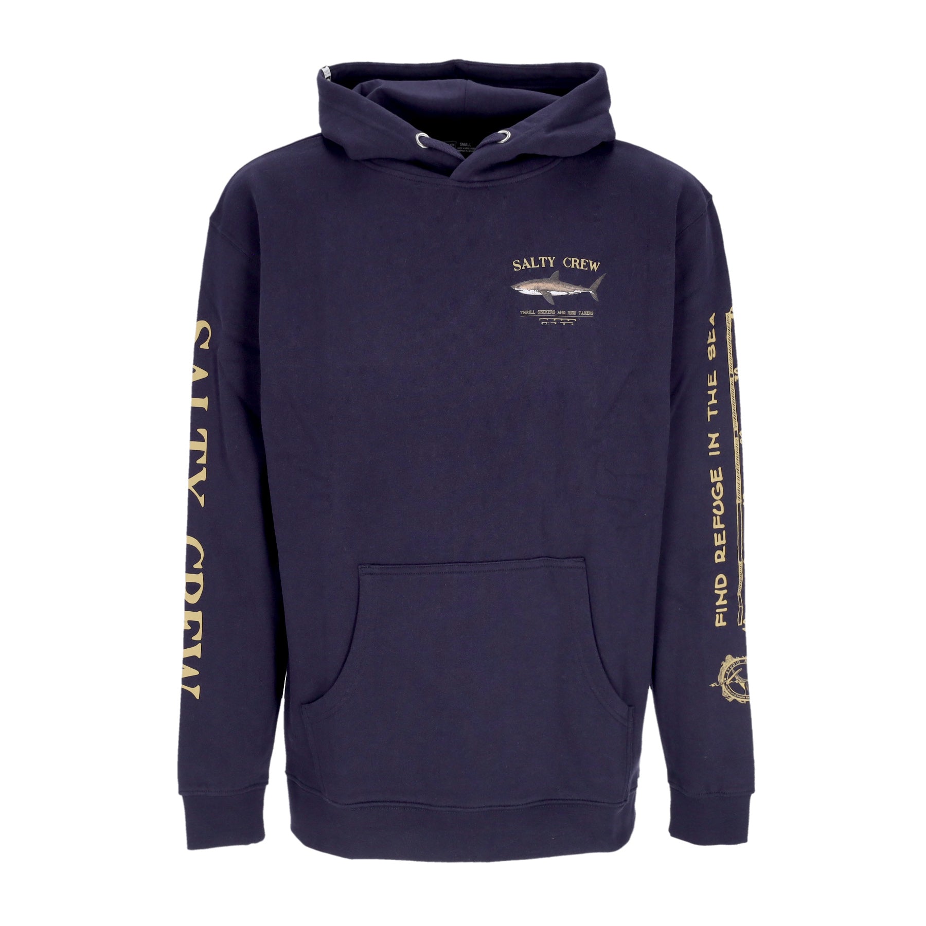 Salty Crew Men's Hoodie Bruce Hood Fleece Navy 20335029 Atipicishop