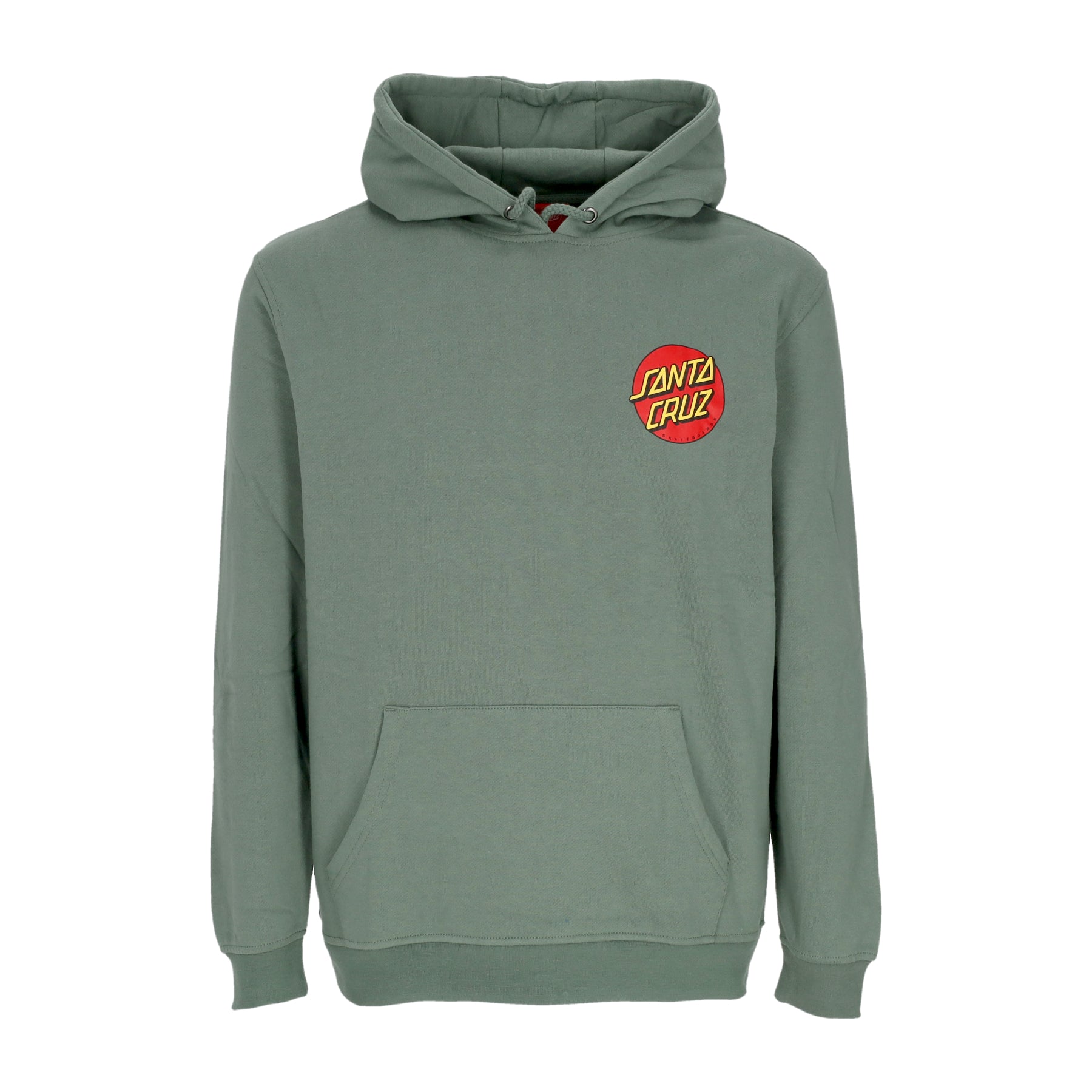 Felpa Cappuccio Uomo Classic Dot Chest Hoodie Sage SCA-HDY-6072