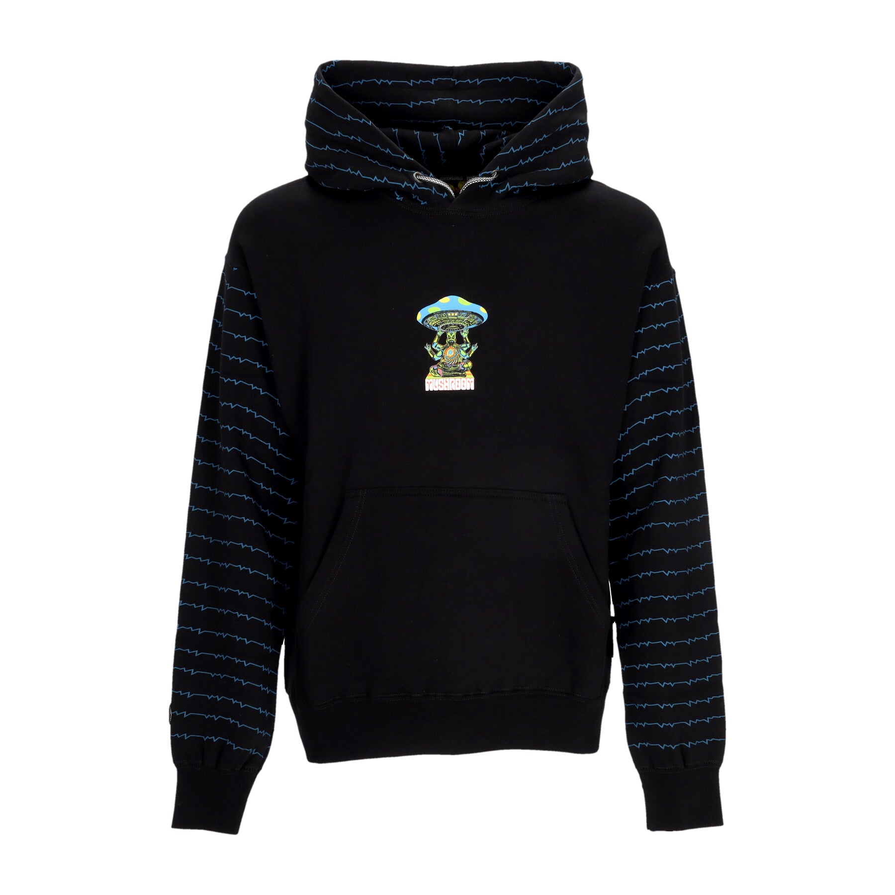 Felpa Cappuccio Uomo Discovery Hoodie Black 23FWMU23025-01