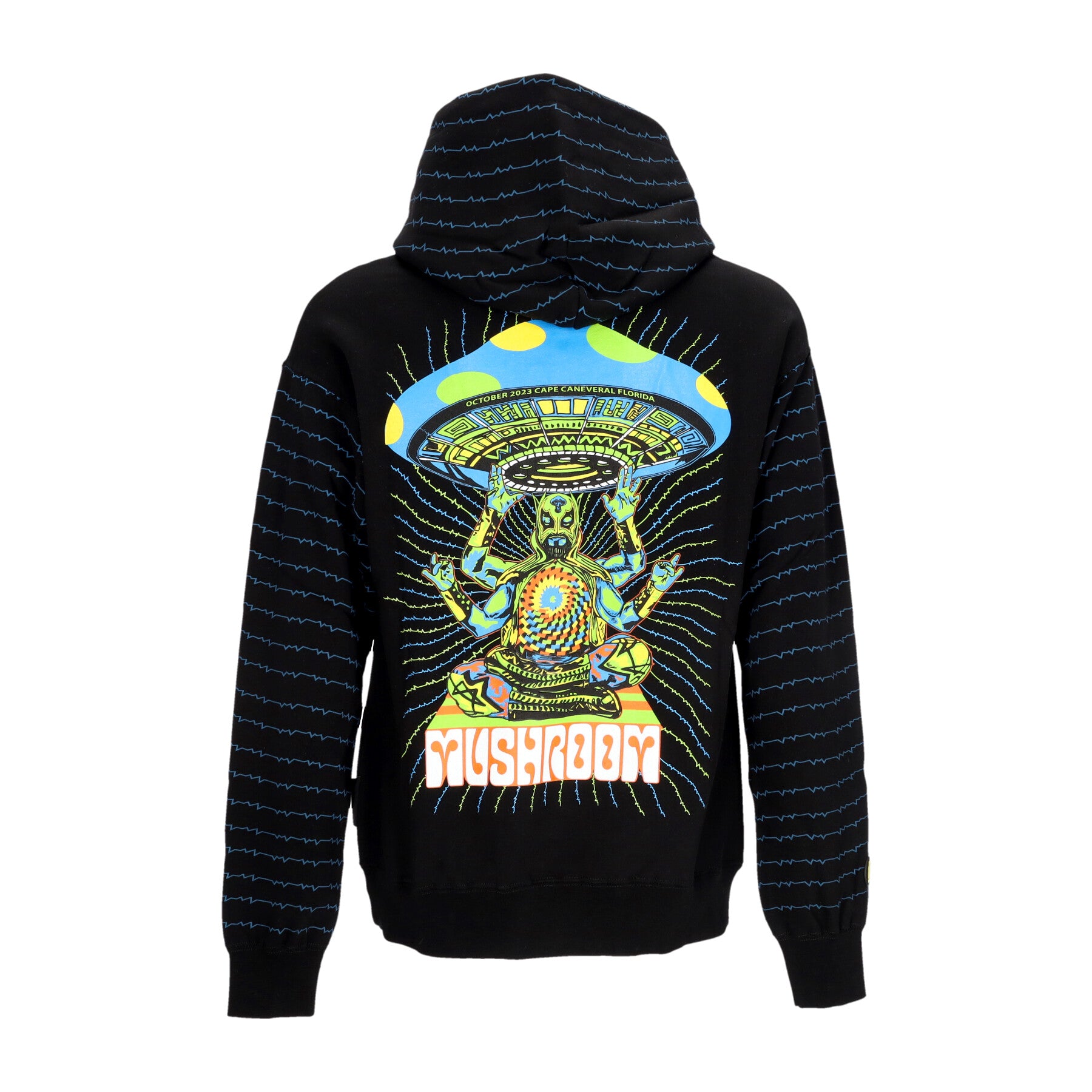Felpa Cappuccio Uomo Discovery Hoodie Black 23FWMU23025-01