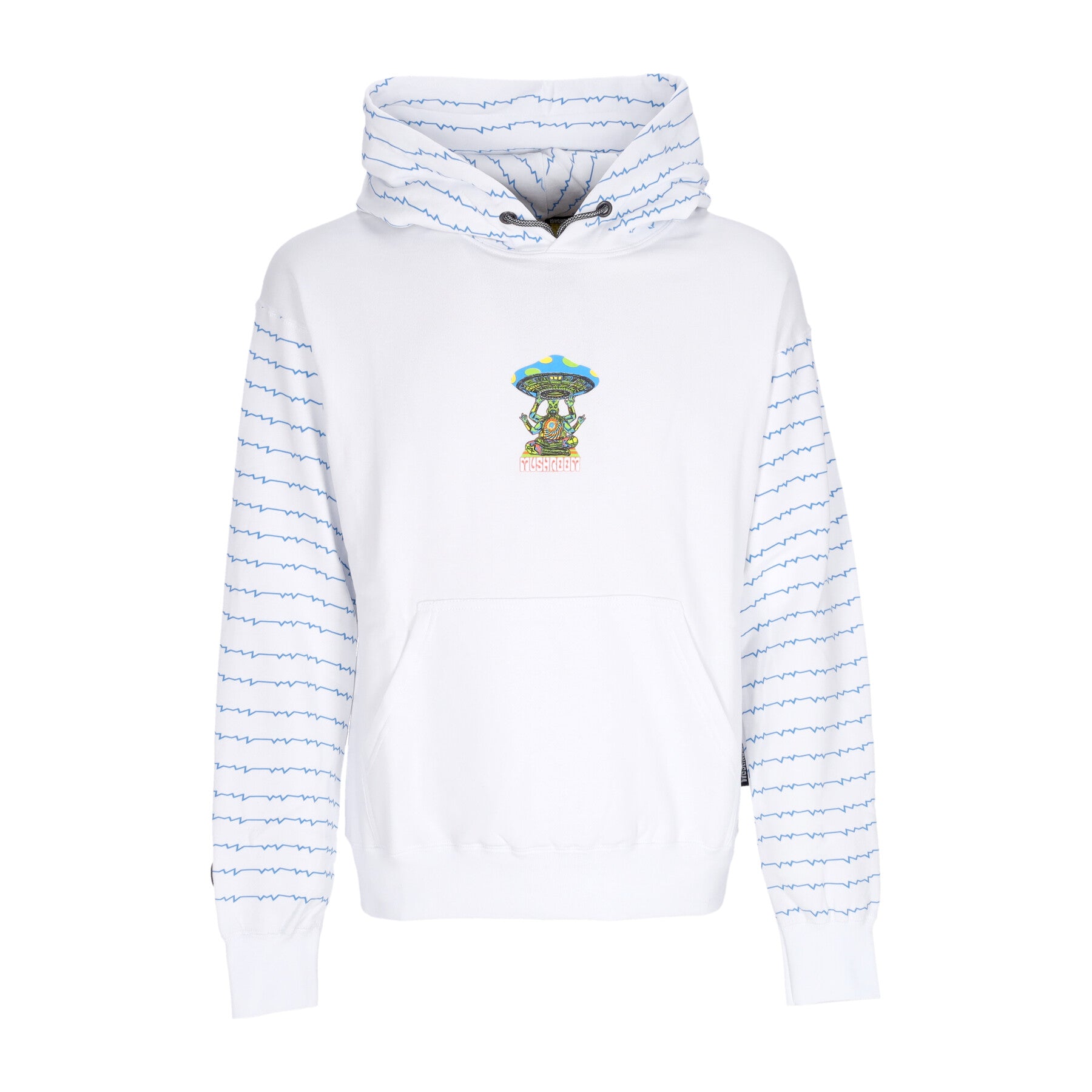 Felpa Cappuccio Uomo Discovery Hoodie White 23FWMU23025-02